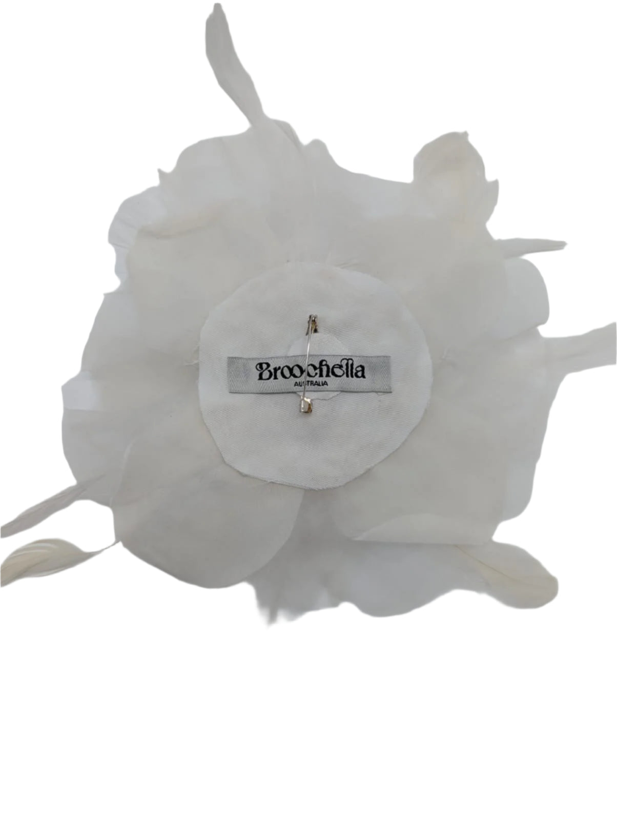 Broochella La Notte Bloom Bow brooch pin black silk handmade vntage silver flower embellishment men's women's designer luxury