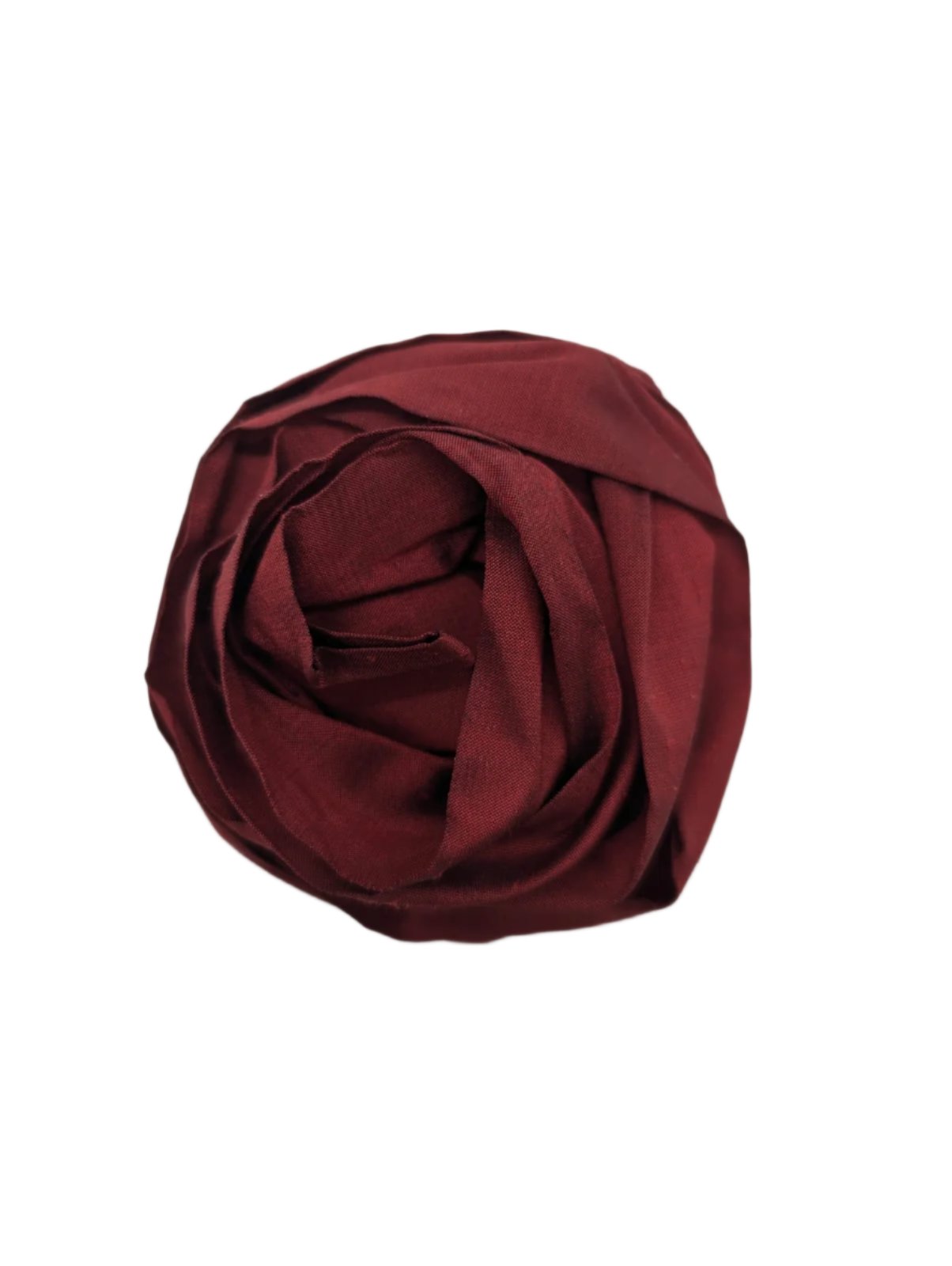 Broochella Isabella Rossellini Men's flower brooch pin handmade silk designer luxury Burgundy