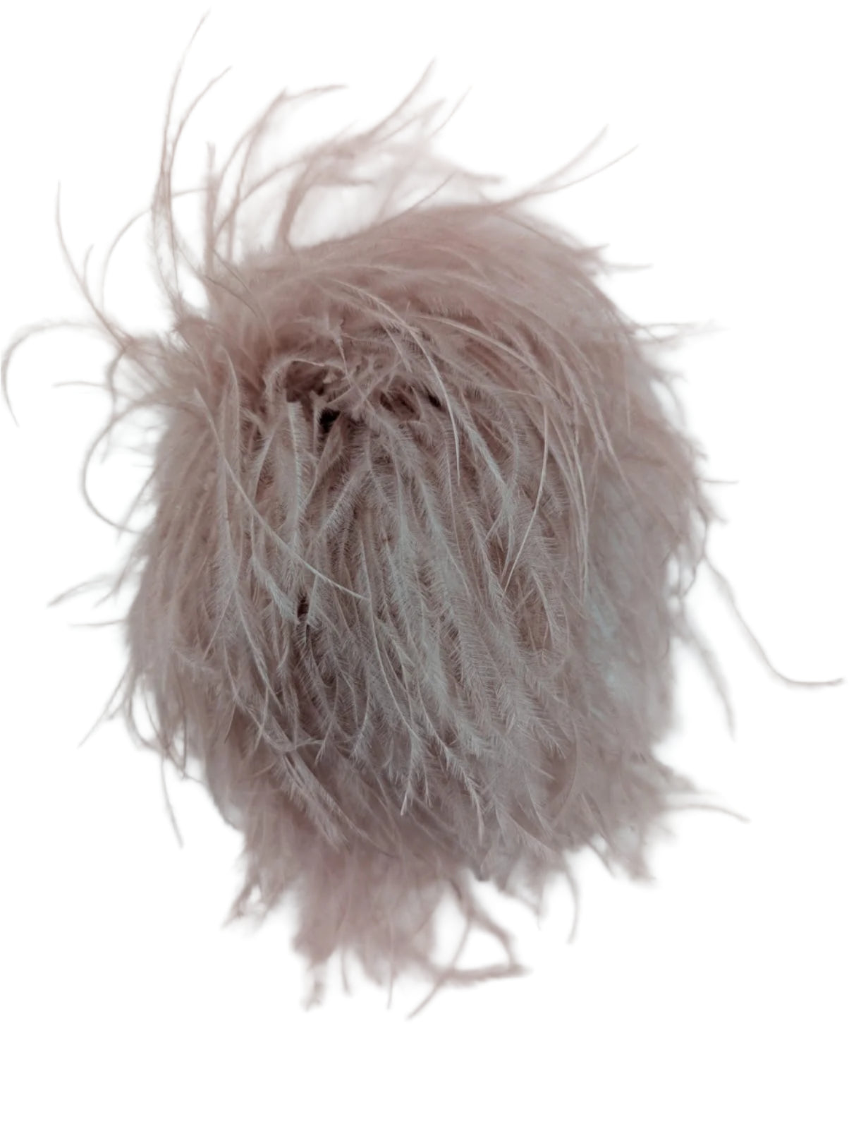 Broochella Le Pouffe feather brooch pin handmade men’s women’s designer luxury blush pink