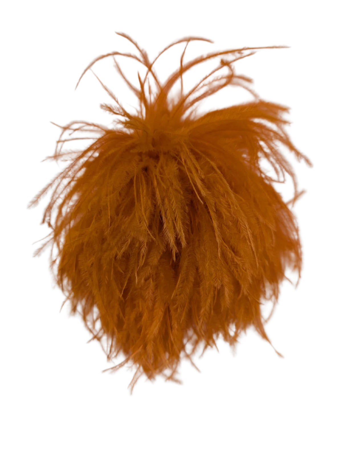 Broochella Le Pouffe feather brooch pin handmade men’s women’s designer luxury orange