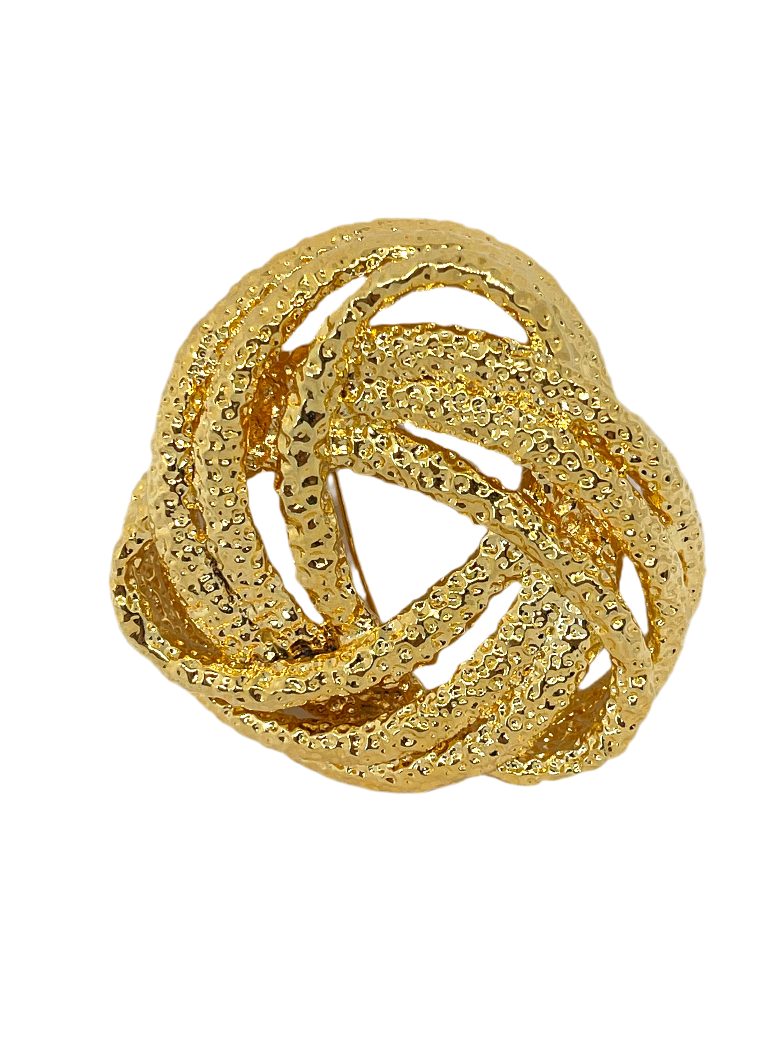 Broochella Nodo Gold brooch pin gold tone metal luxury designer men's women's