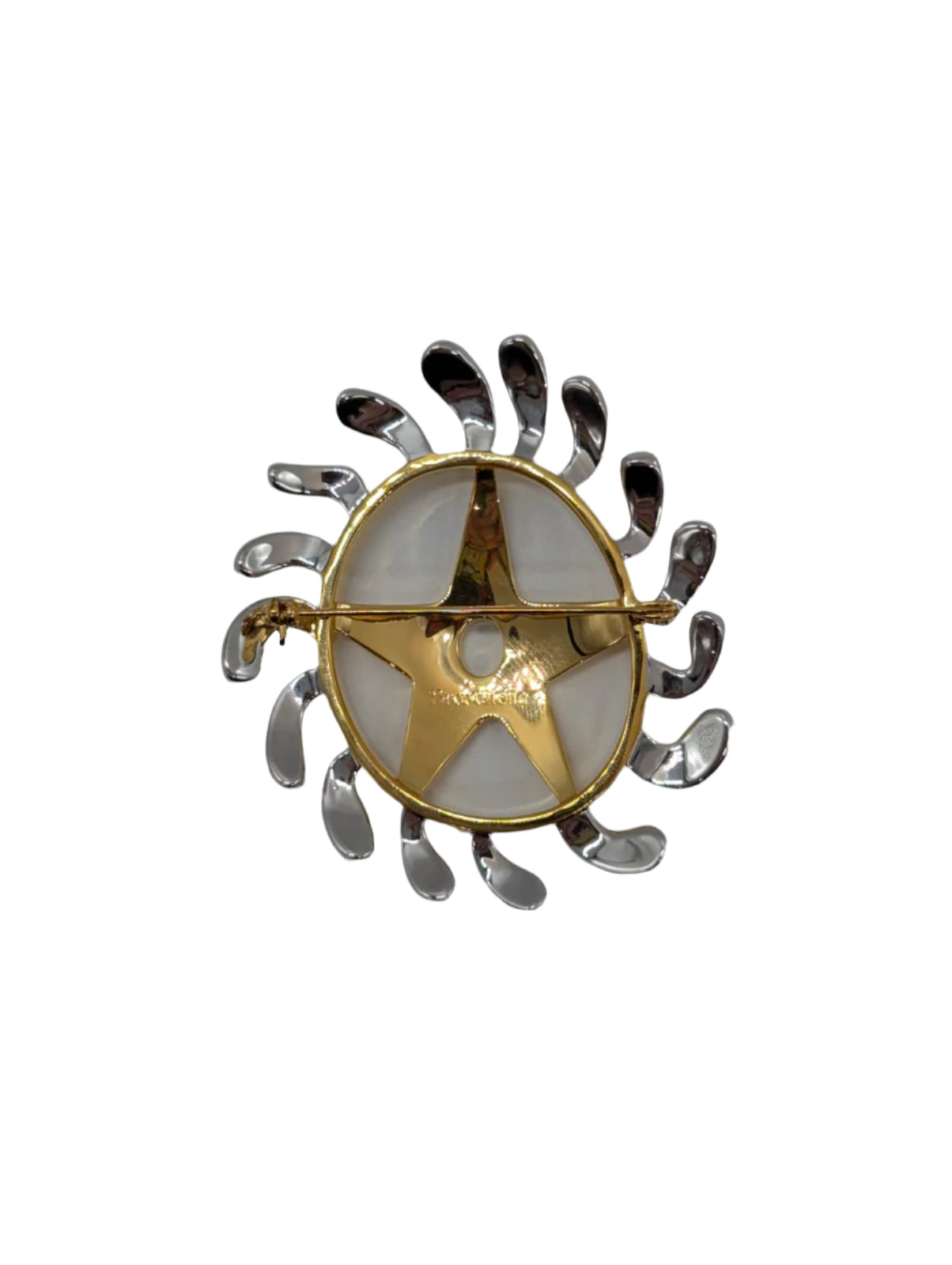 Broochella men’s Brooches with meaning brooch pin Welcoming change Adinkra gold silver tone metal luxury designer