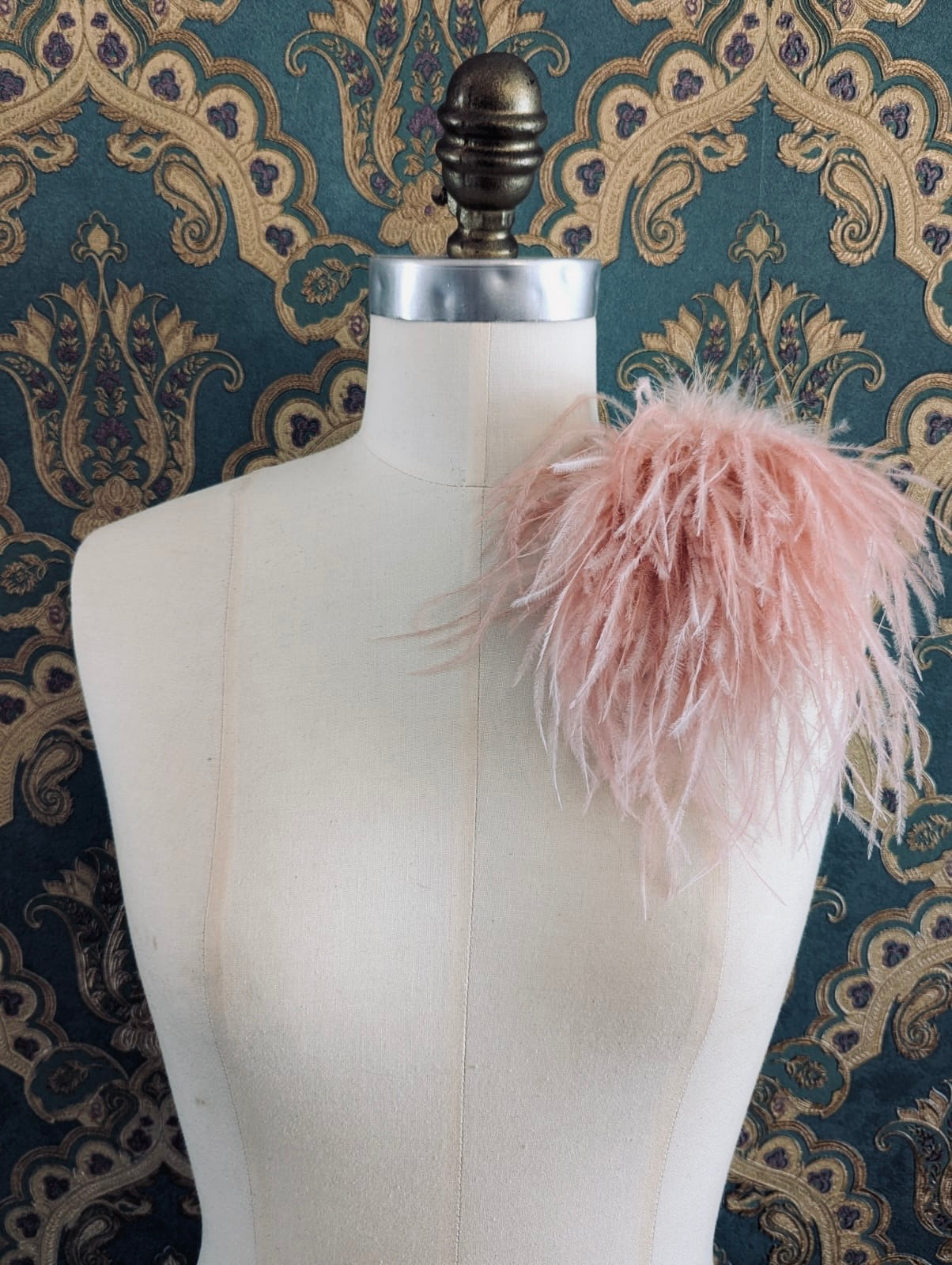 Broochella Le Pouffe feather brooch pin handmade men’s women’s designer luxury rose gold