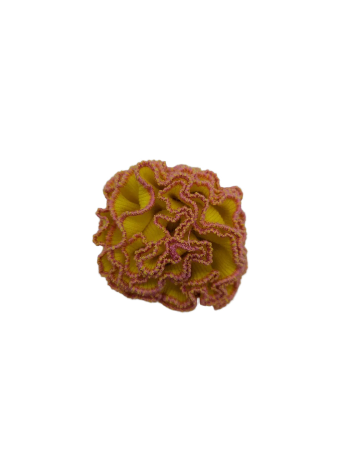 Broochella Men's Corallo flower brooch pin handmade luxury designer yellow