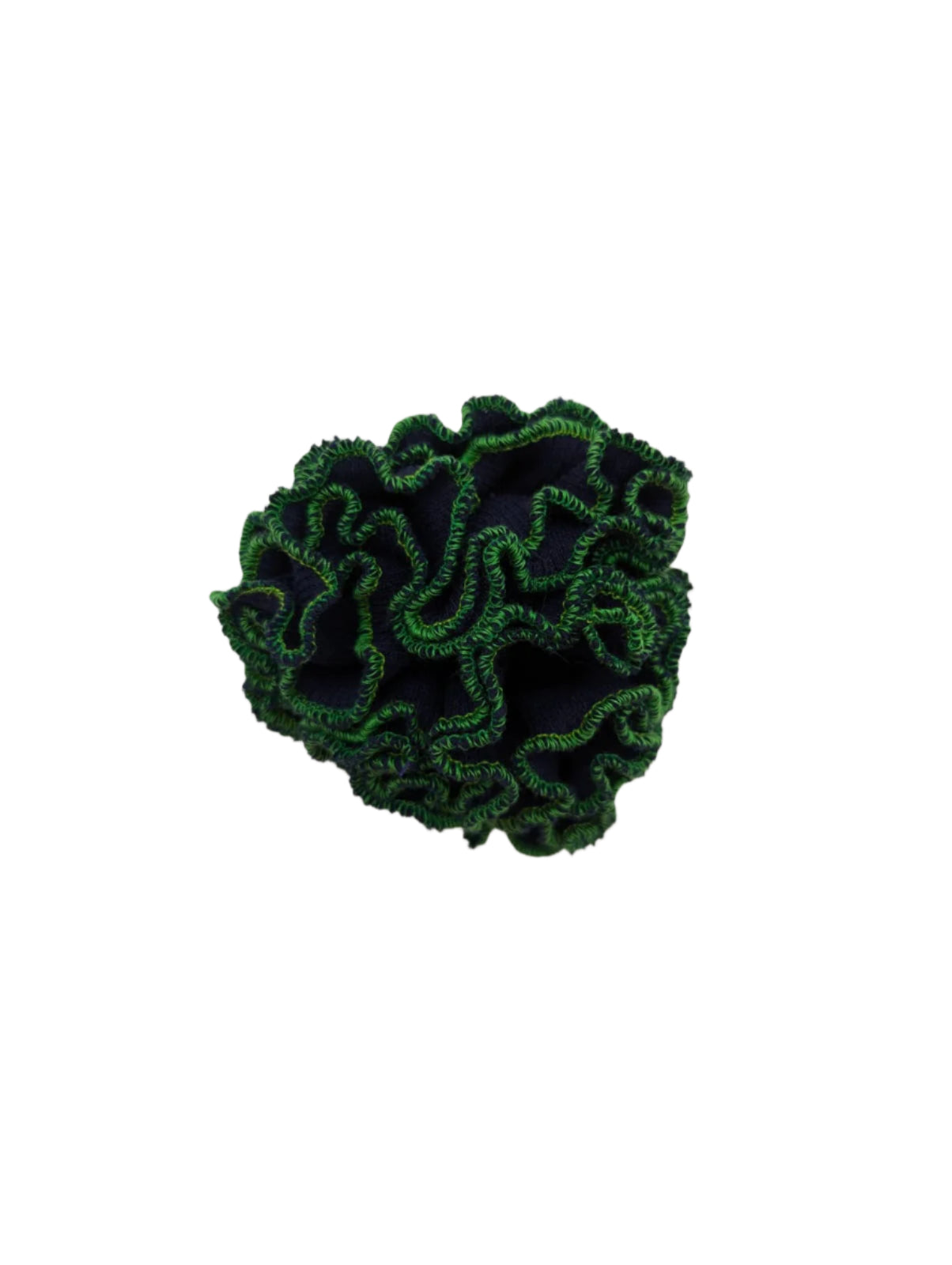 Broochella Men's Corallo flower brooch pin handmade luxury designer navy blue