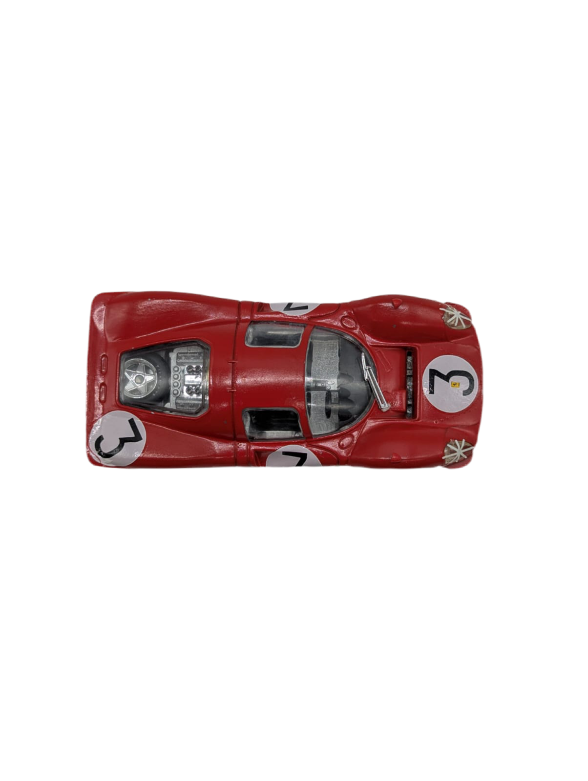 Broochella Rosso Le Mans No.3 – Formula One Car Racing Brooch Pin red men's scuderia d'Oro upcycled vintage luxury designer