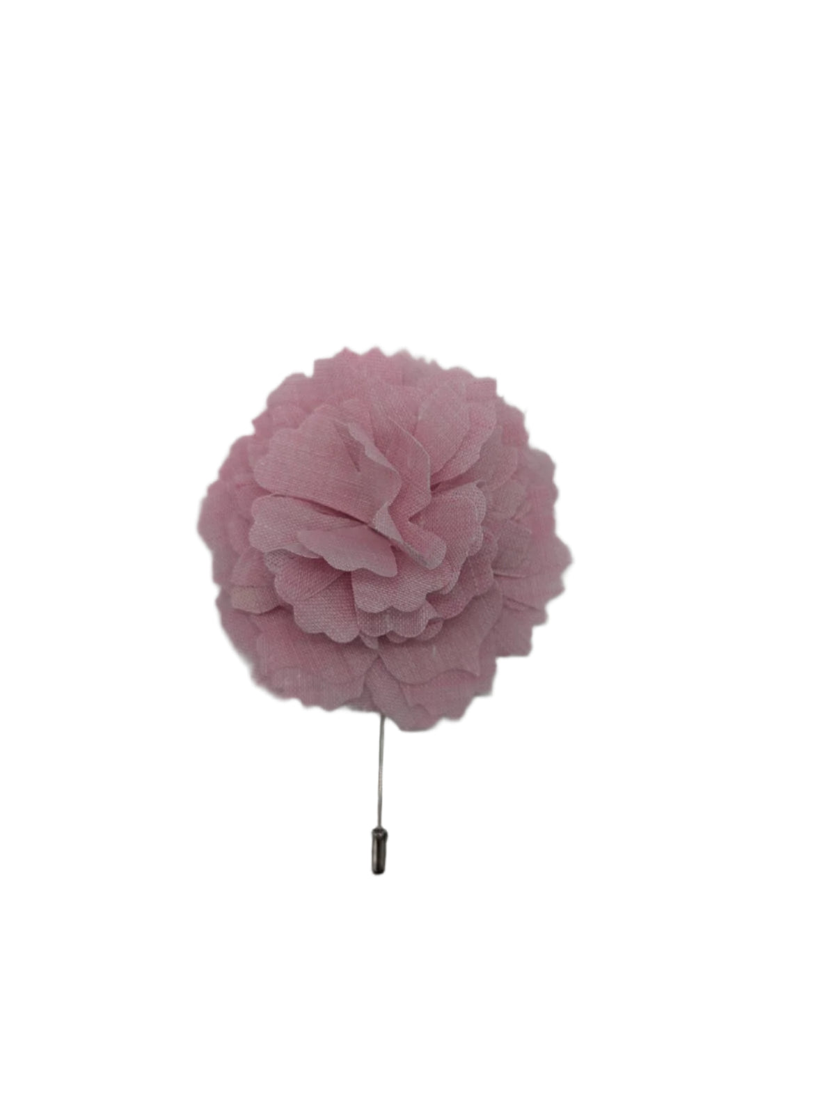 Broochella Men's Carnation flower brooch pin linen handmade luxury designer pink