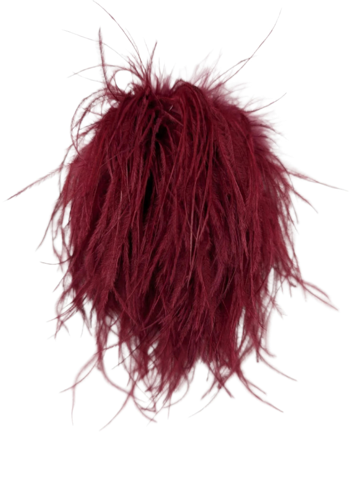 Broochella Le Pouffe feather brooch pin handmade men’s women’s luxury designer burgundy