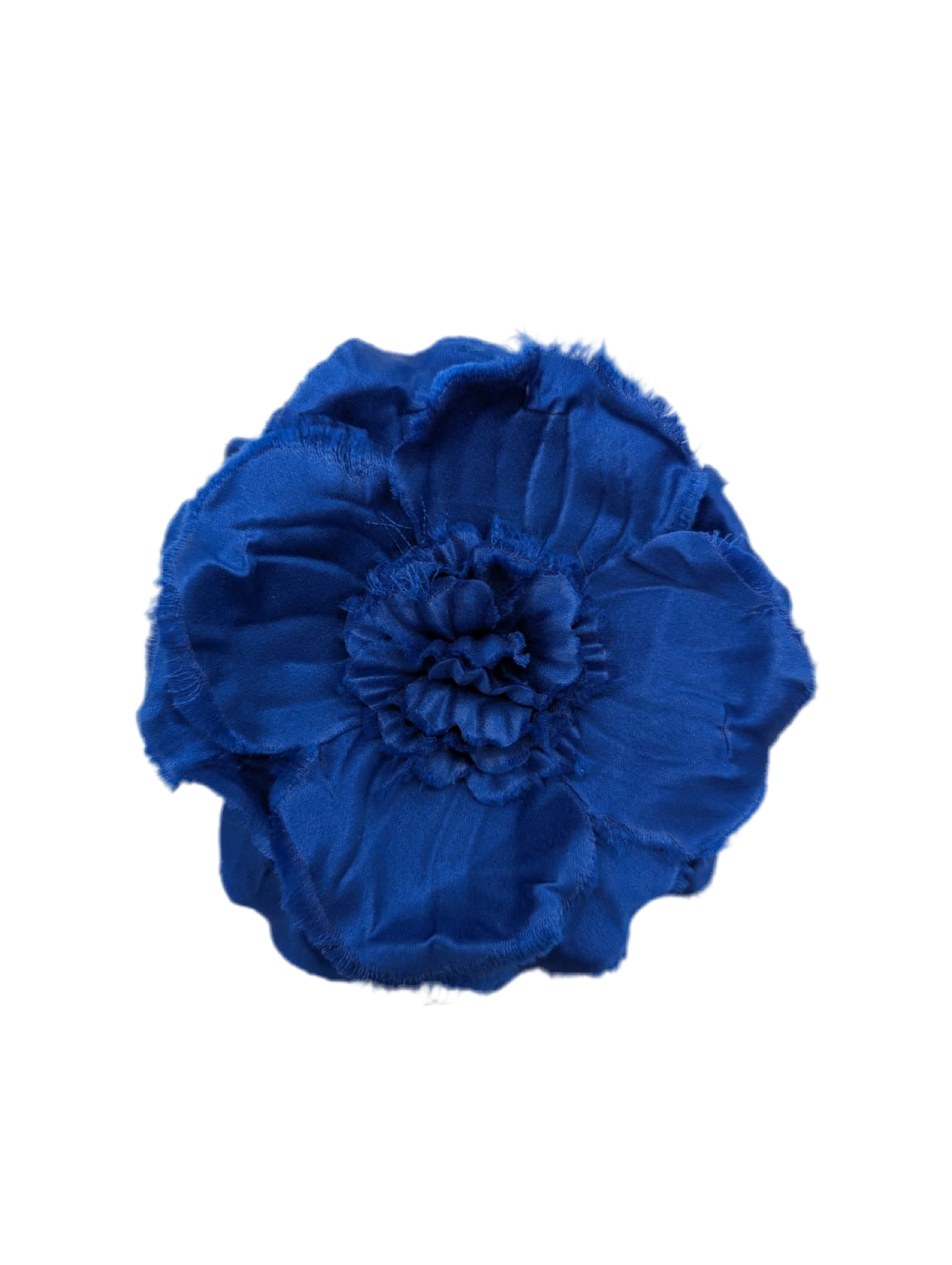 Broochella Men's Malva flower brooch pin handmade luxury designer blue