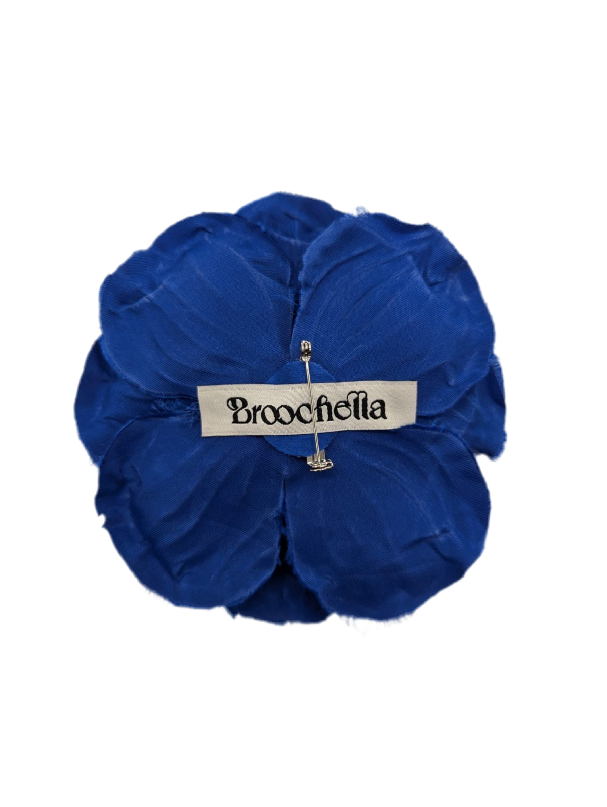 Broochella Men's Malva flower brooch pin handmade luxury designer blue