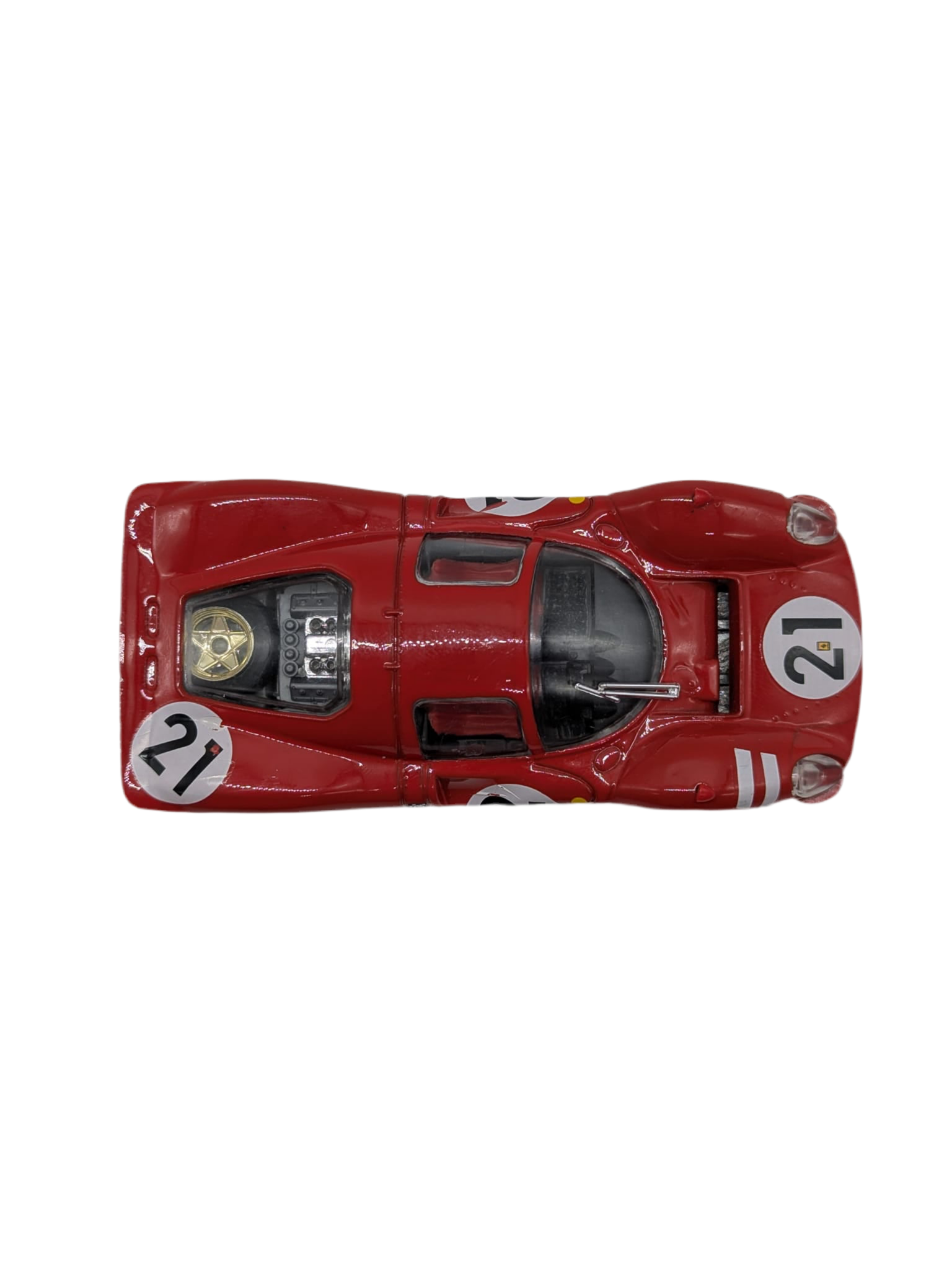 Broochella Rosso Fiorentino No.21 – Endurance Racing Car Brooch Pin Vintage red men's designer luxury scuderia d'Oro