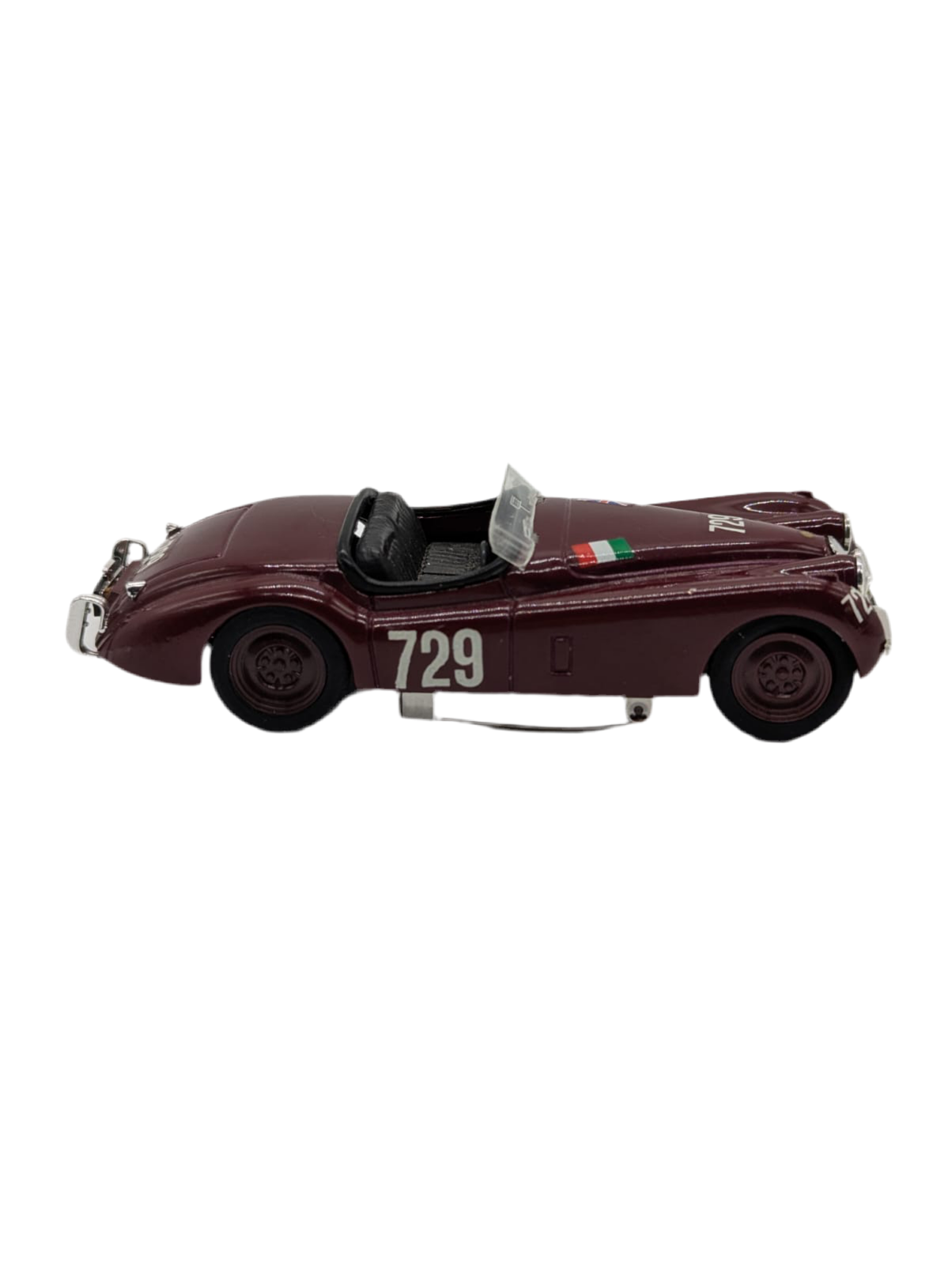 Broochella Barolo Number 729 Formula One car racing brooch red vintage metal men’s designer