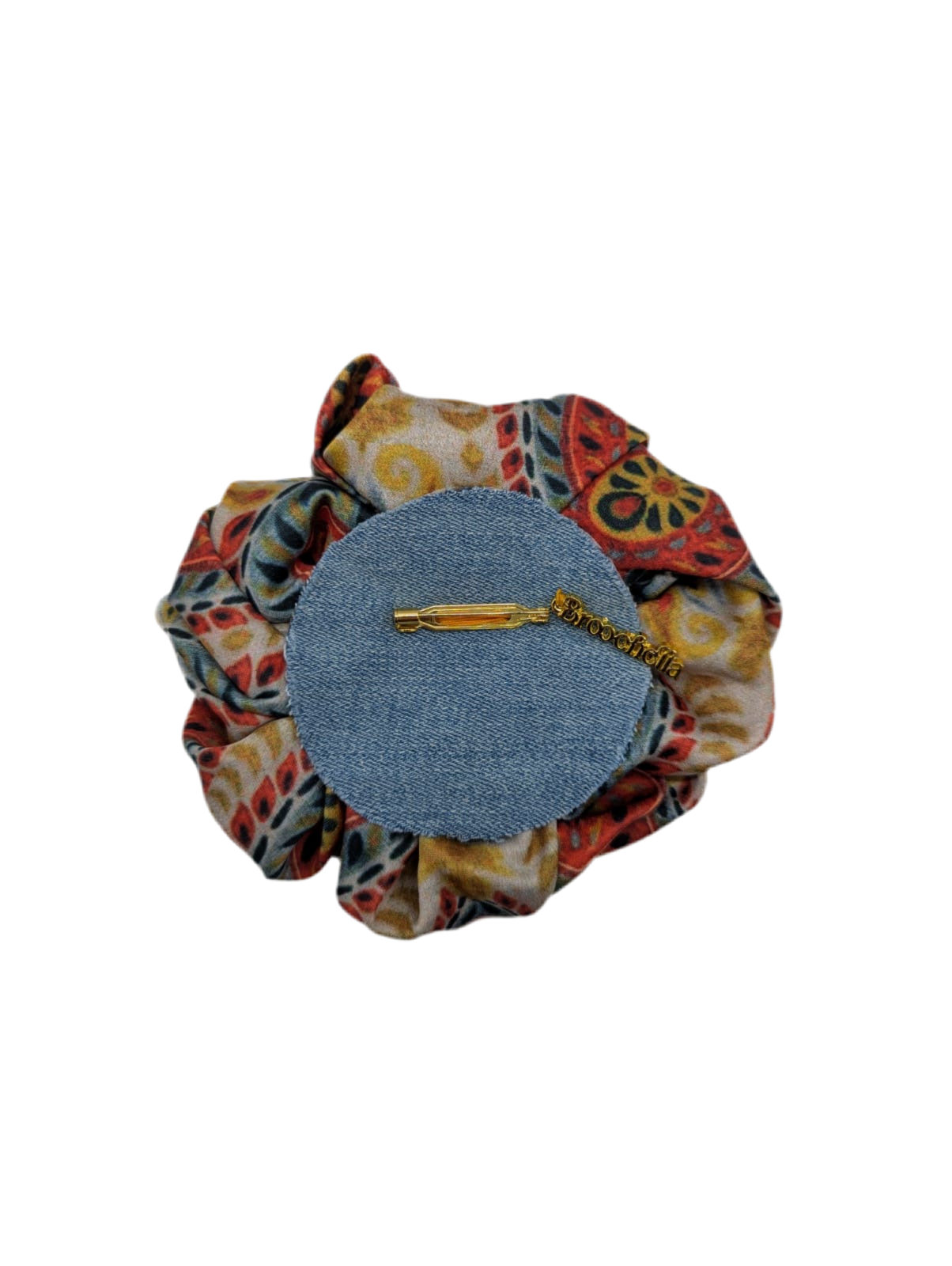 Broochella Bougainville flower brooch pin satin handmade luxury designer women’s men’s