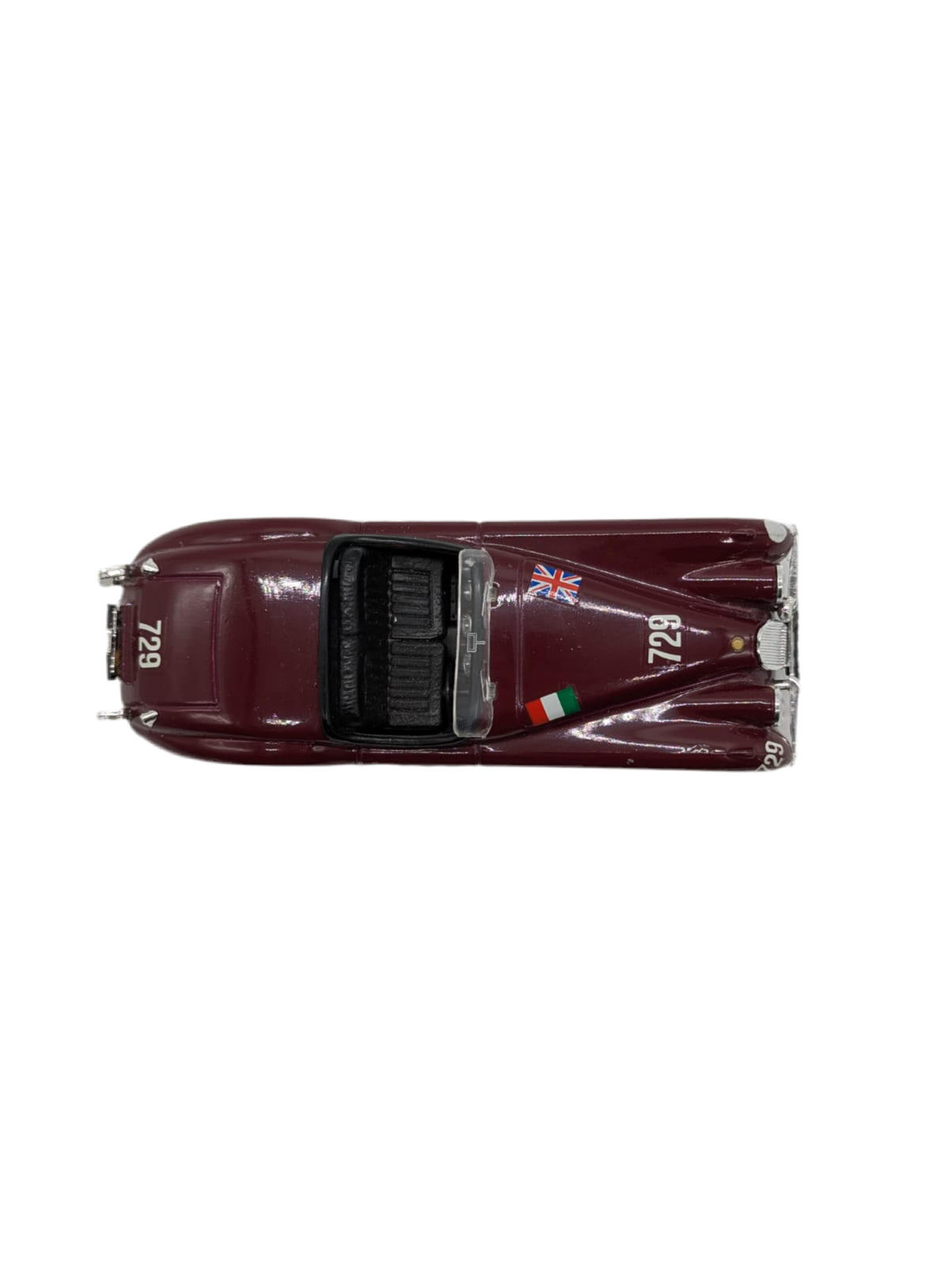Broochella Barolo Number 729 Formula One car racing brooch red vintage metal men’s designer