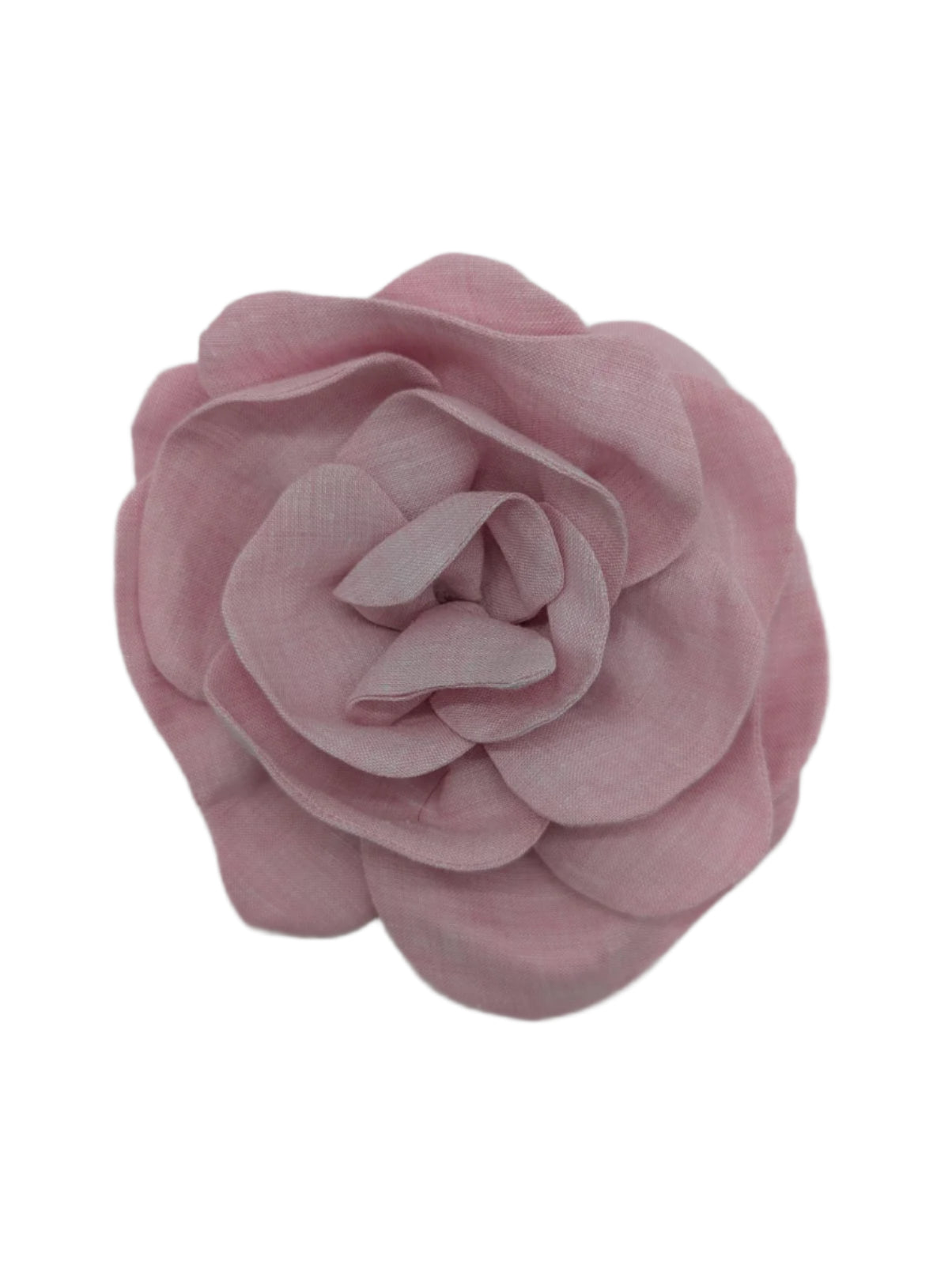 Broochella Florella pink large flower brooch pin linen handmade designer luxury women’s men’s