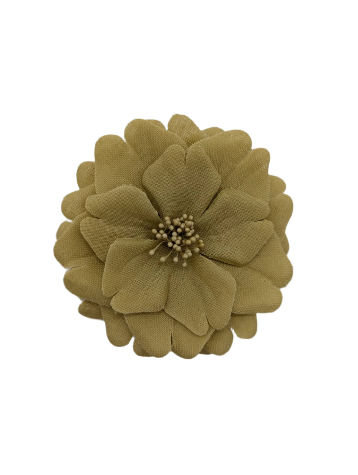 Broochella Garofano flower brooch pin handmade linen men's women's designer luxury beige