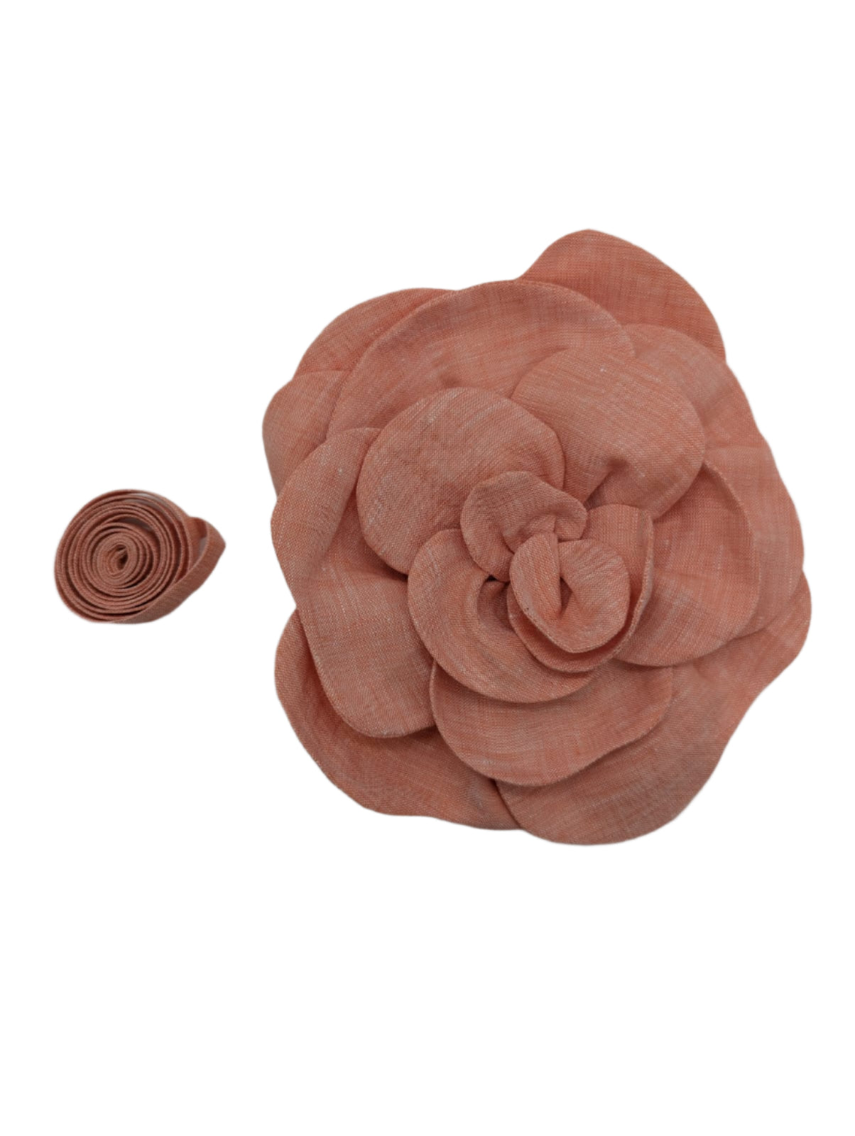 Broochella florella large flower orange brooch pin choker linen handmade luxury designer men’s women’s
