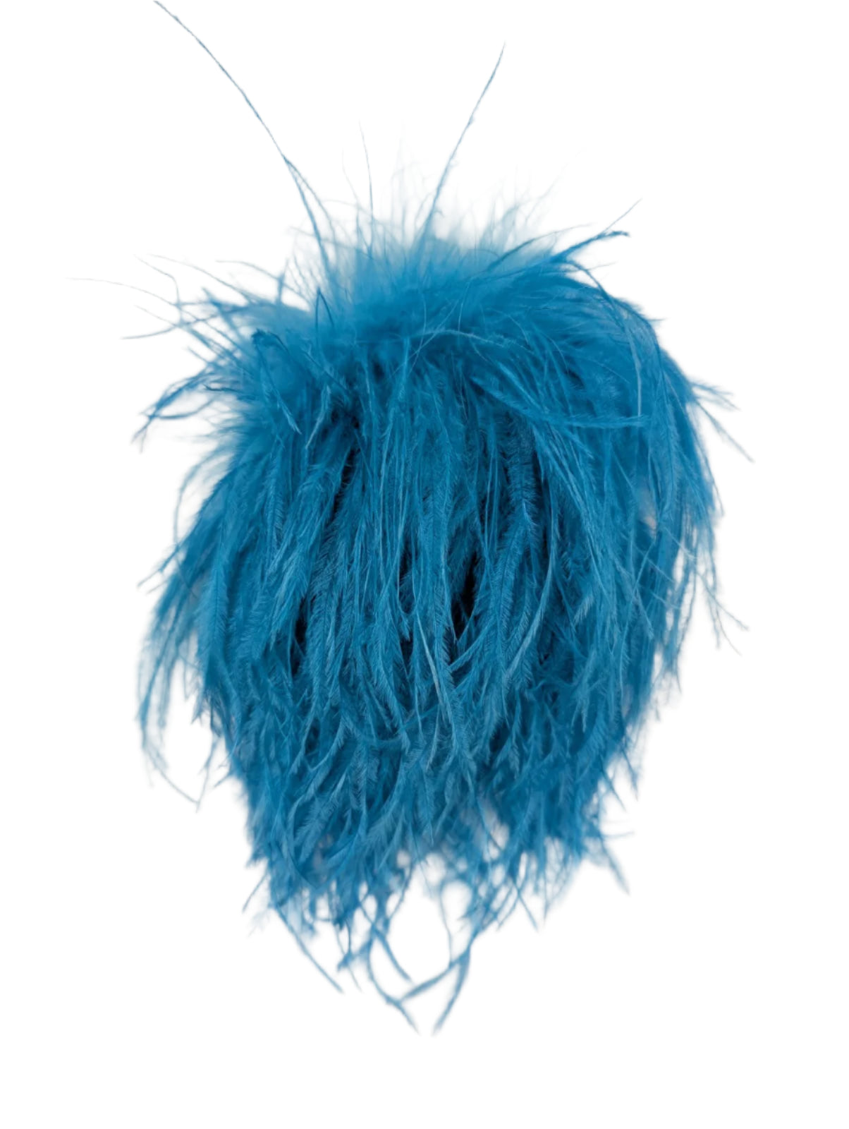 Broochella Le Pouffe Feather brooch pin handmade luxury designer men’s women’s blue