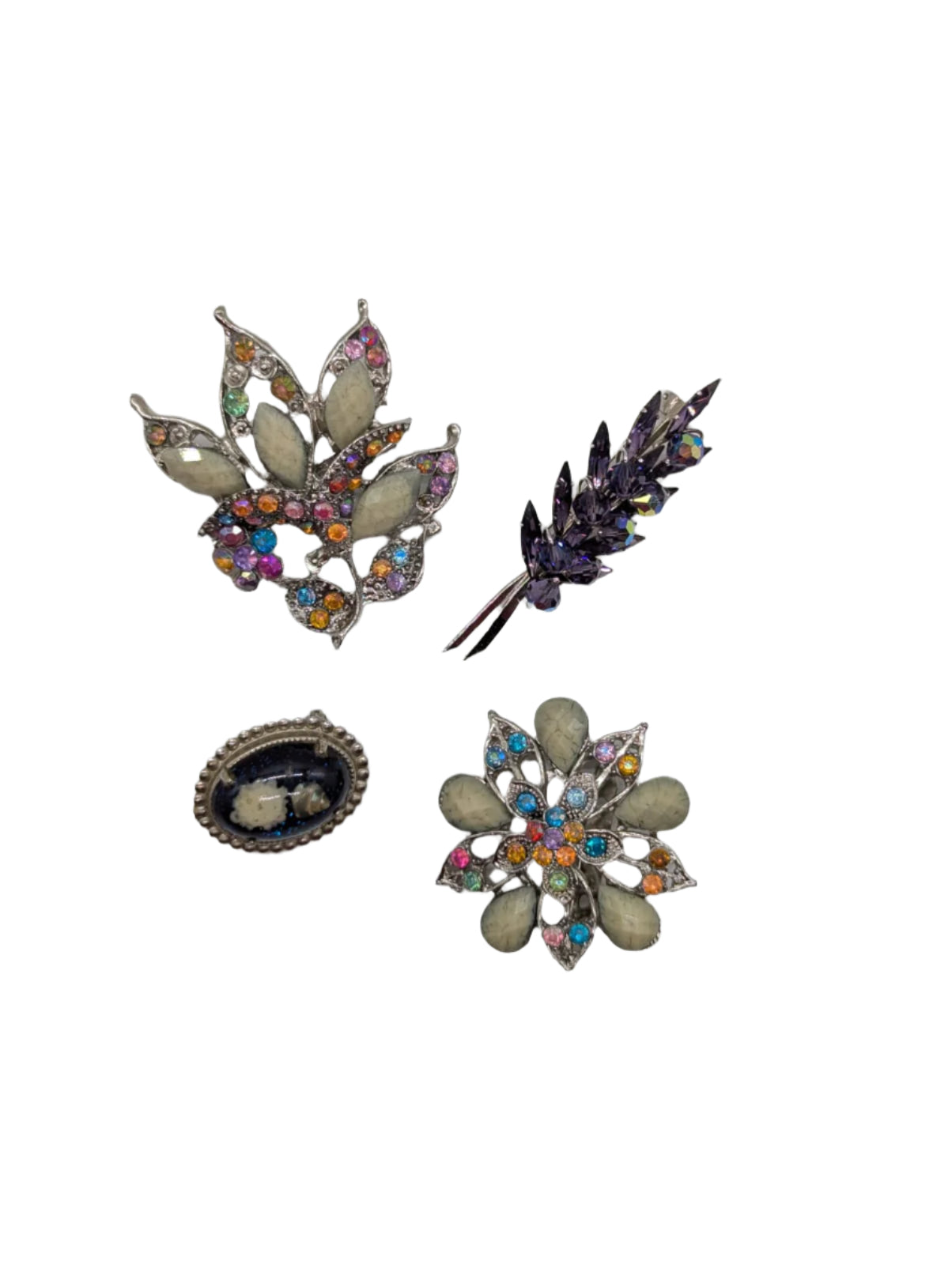 Broochella Canaletto vintage brooch set silver tone designer luxury women’s men’s