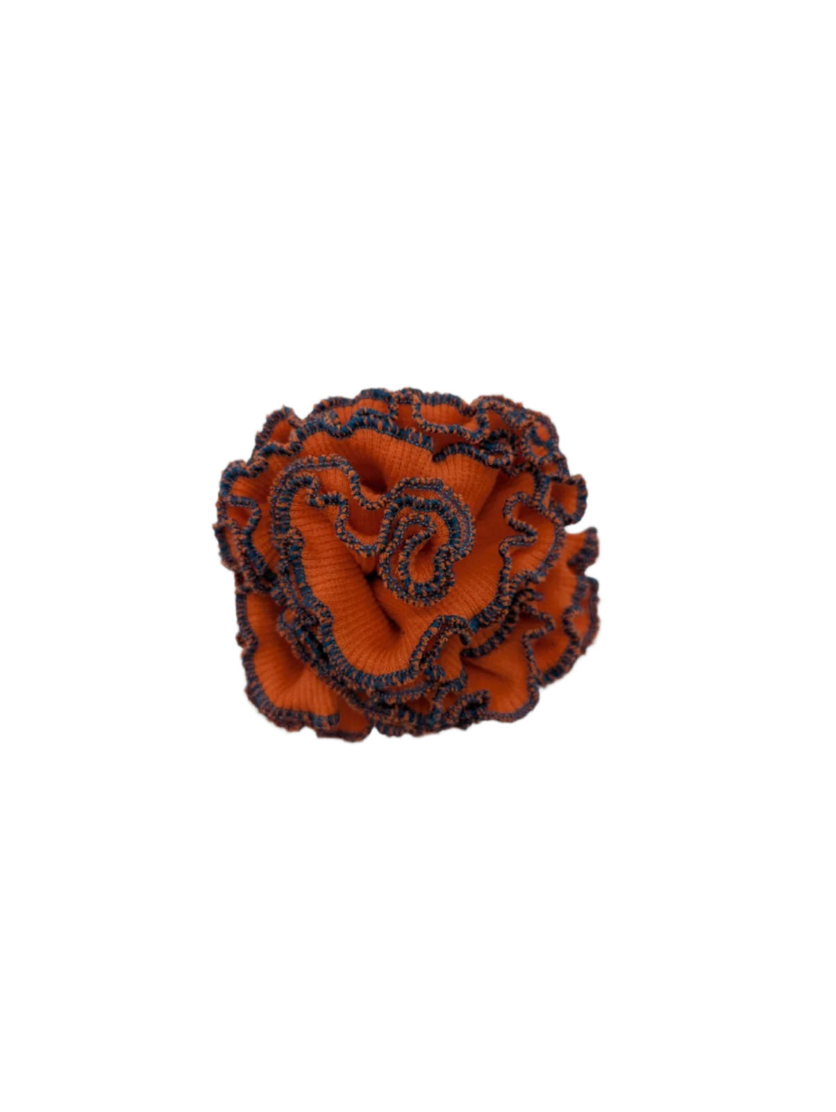 Broochella Men's Corallo flower brooch pin handmade luxury designer orange