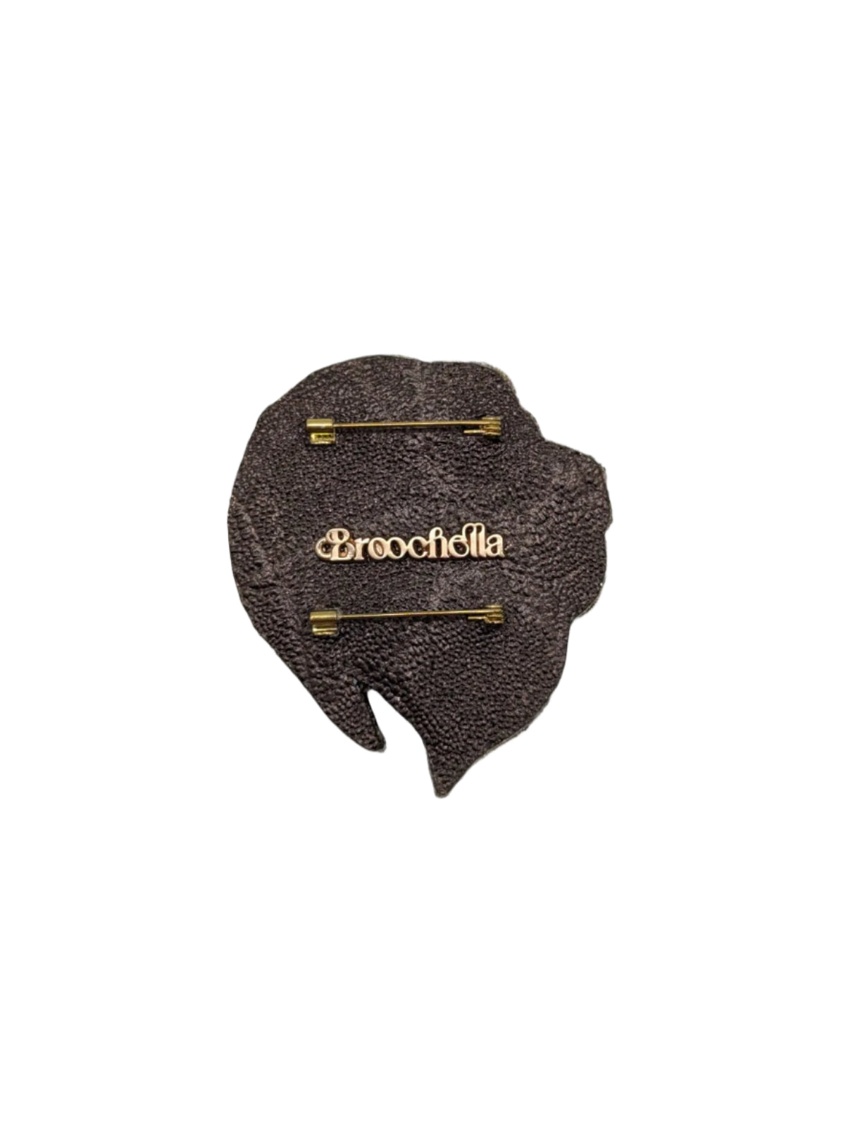 Broochella Men's Lion brooch pin black gold hand beaded sequin crystal handmade designer luxury