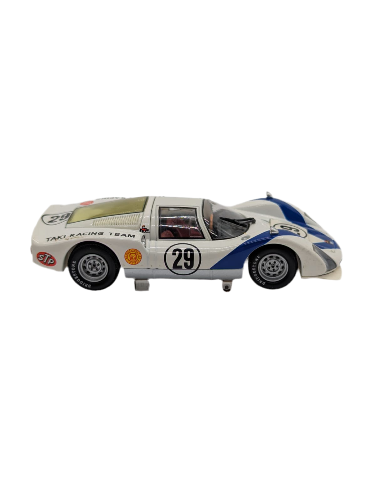 Broochella Bianco Takumi No. 29 Formula One racing car brooch pin white men’s designer