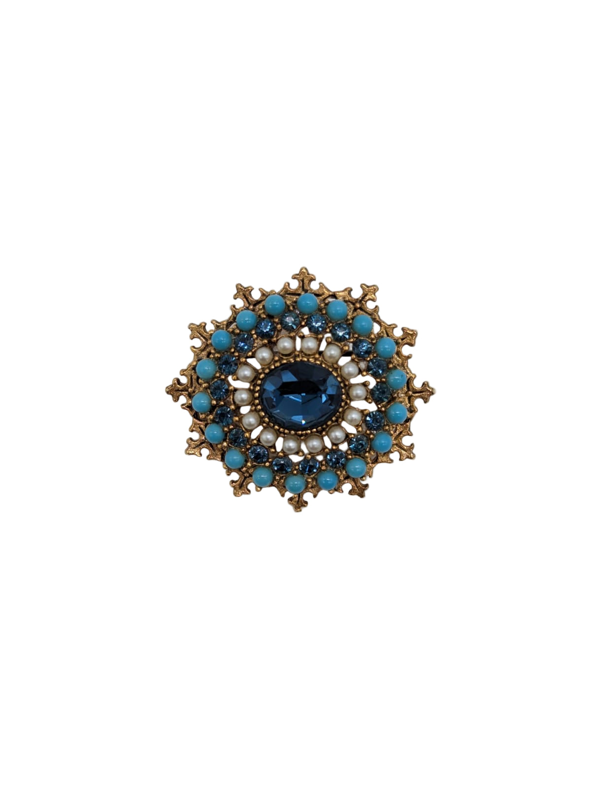 Capri Reginella Blu Vintage Brooch Pin