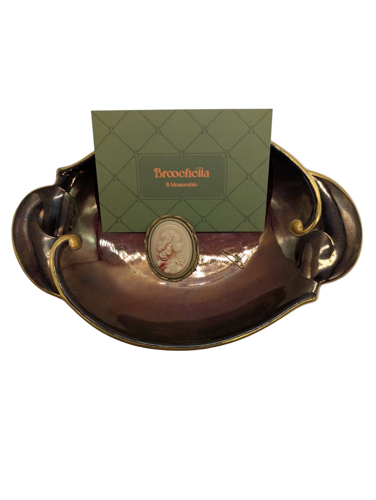 Cameo della Contessa Vintage Brooch Pin