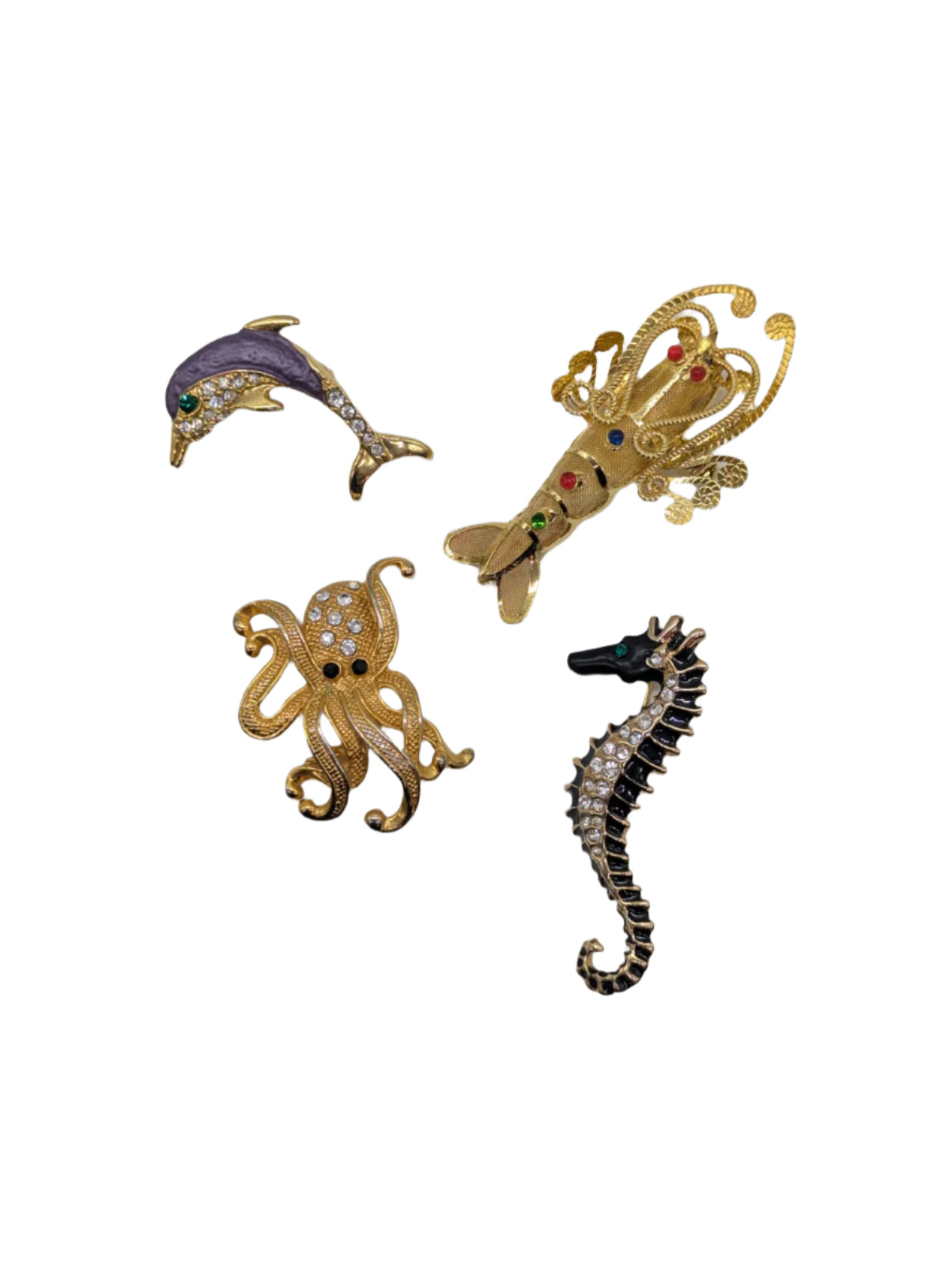 Underwater Archive Vintage Brooch Set