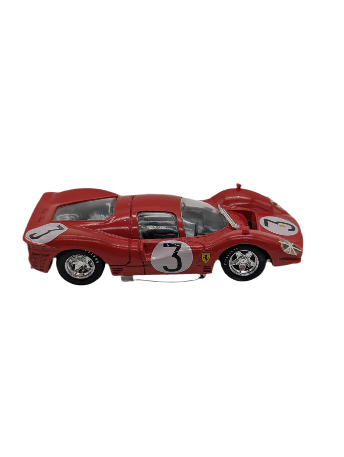 Broochella Rosso Le Mans No.3 – Formula One Car Racing Brooch Pin red men's scuderia d'Oro upcycled vintage luxury designer 