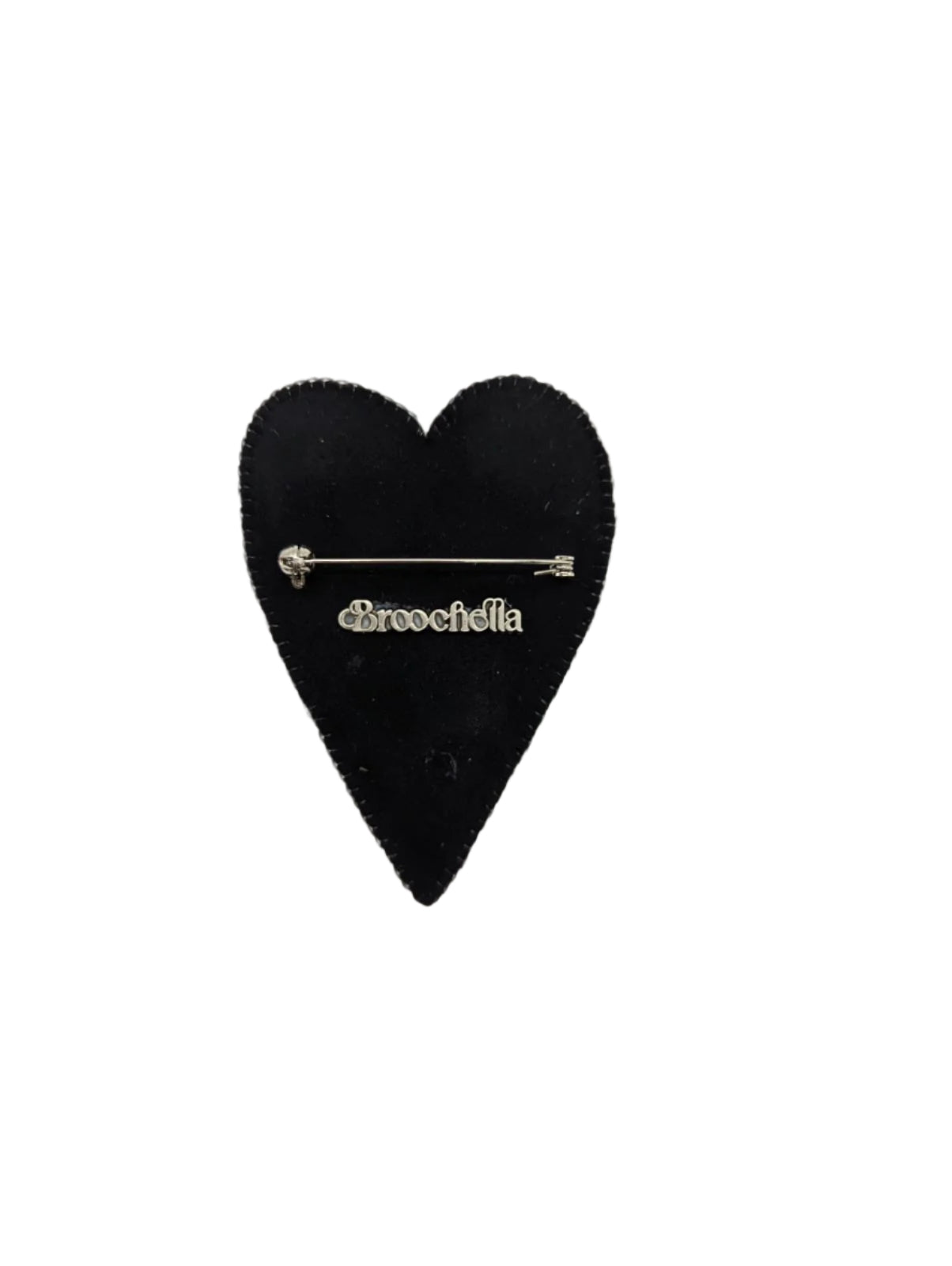 Broochella Noir decadence Bow brooch pin vintage gold tone metal embellishment handmade black silk men's women's luxury designer 