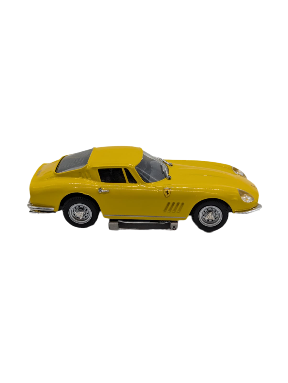 Broochella Giallo Fiorano No.275 Vintage yellow racing car brooch pin men's upcycled designer 