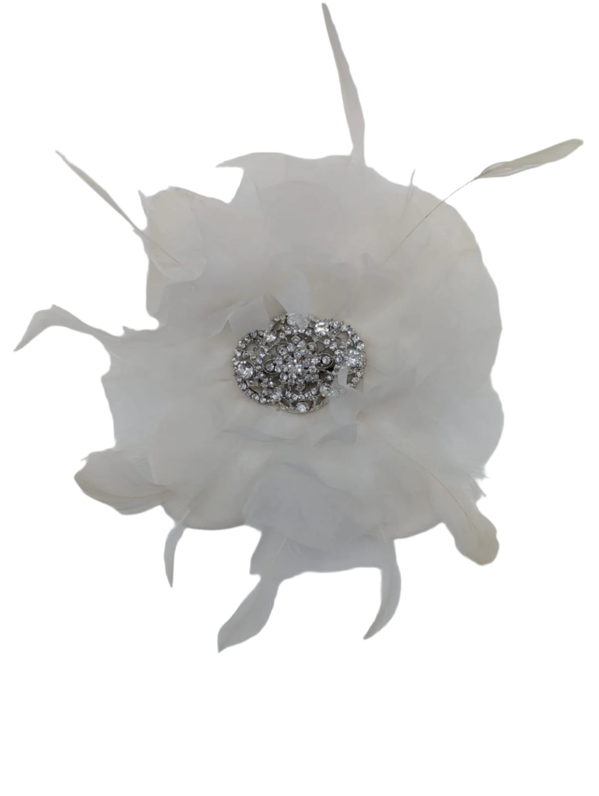 Broochella La Notte Bloom Bow brooch pin black silk handmade vntage silver flower embellishment men's women's designer luxury