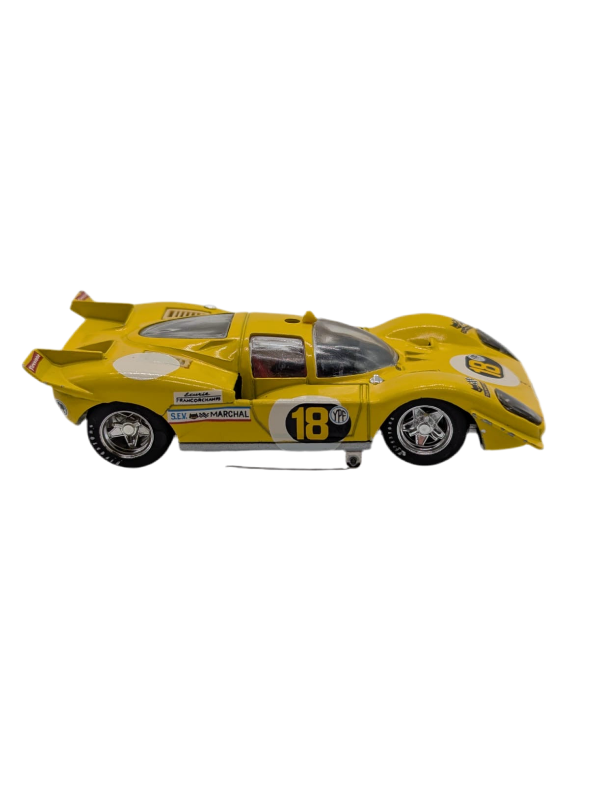 Broochella Giallo Modena No.18 Vintage Formula One yellow racing car brooch pin men's  upcycled designer 