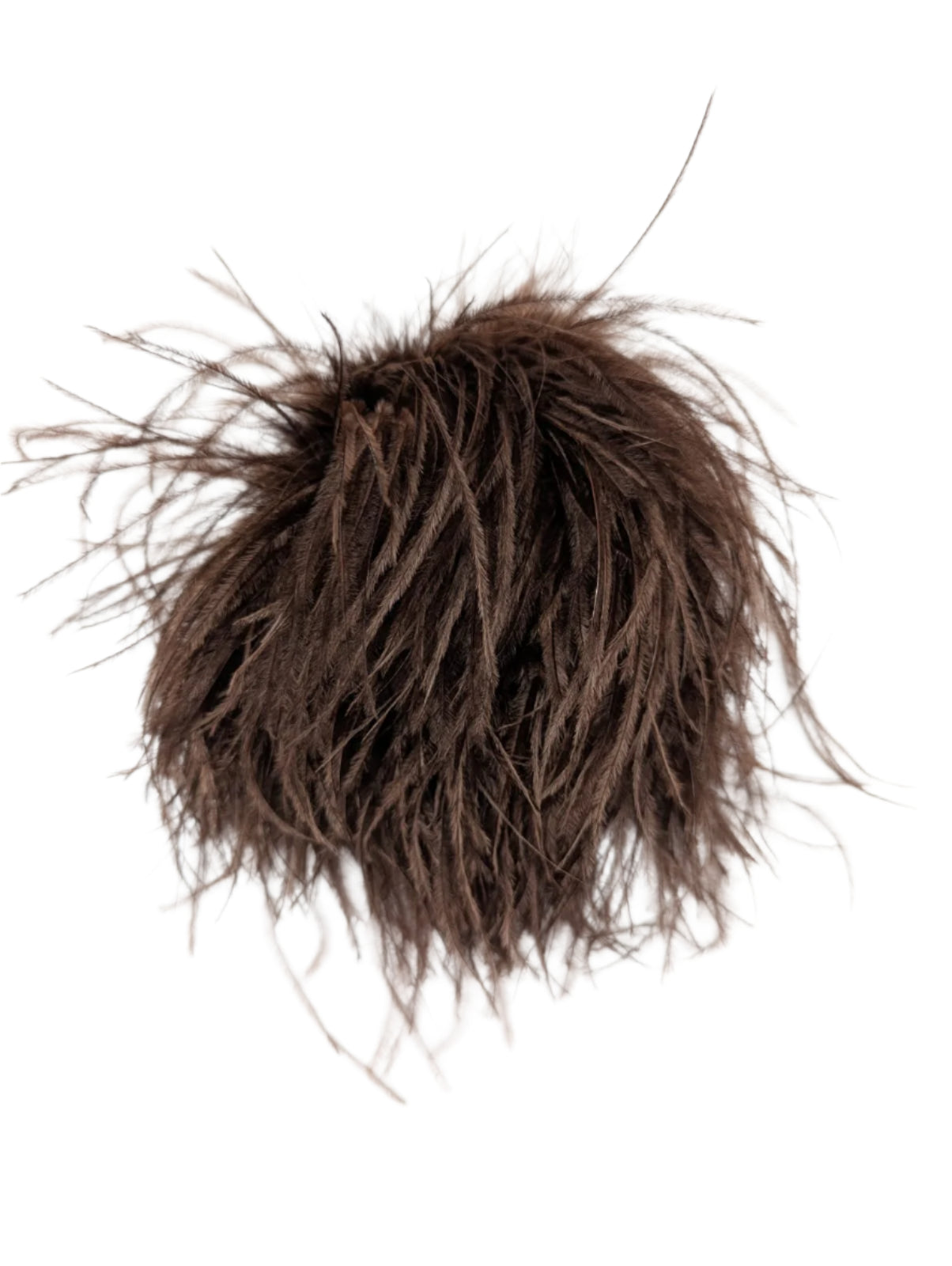 Broochella Le Pouffe feather brooch pin handmade men’s women’s designer luxury brown