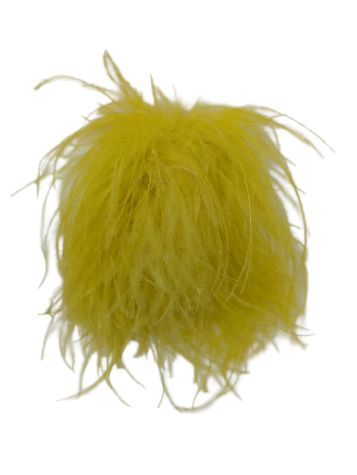 Broochella Le Pouffe feather brooch handmade men’s women’s luxury designer yellow