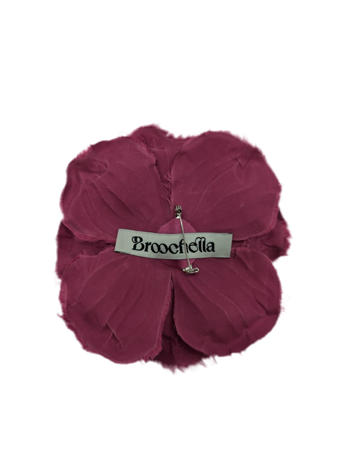 Broochella Men's Malva flower brooch pin handmade luxury designer pink