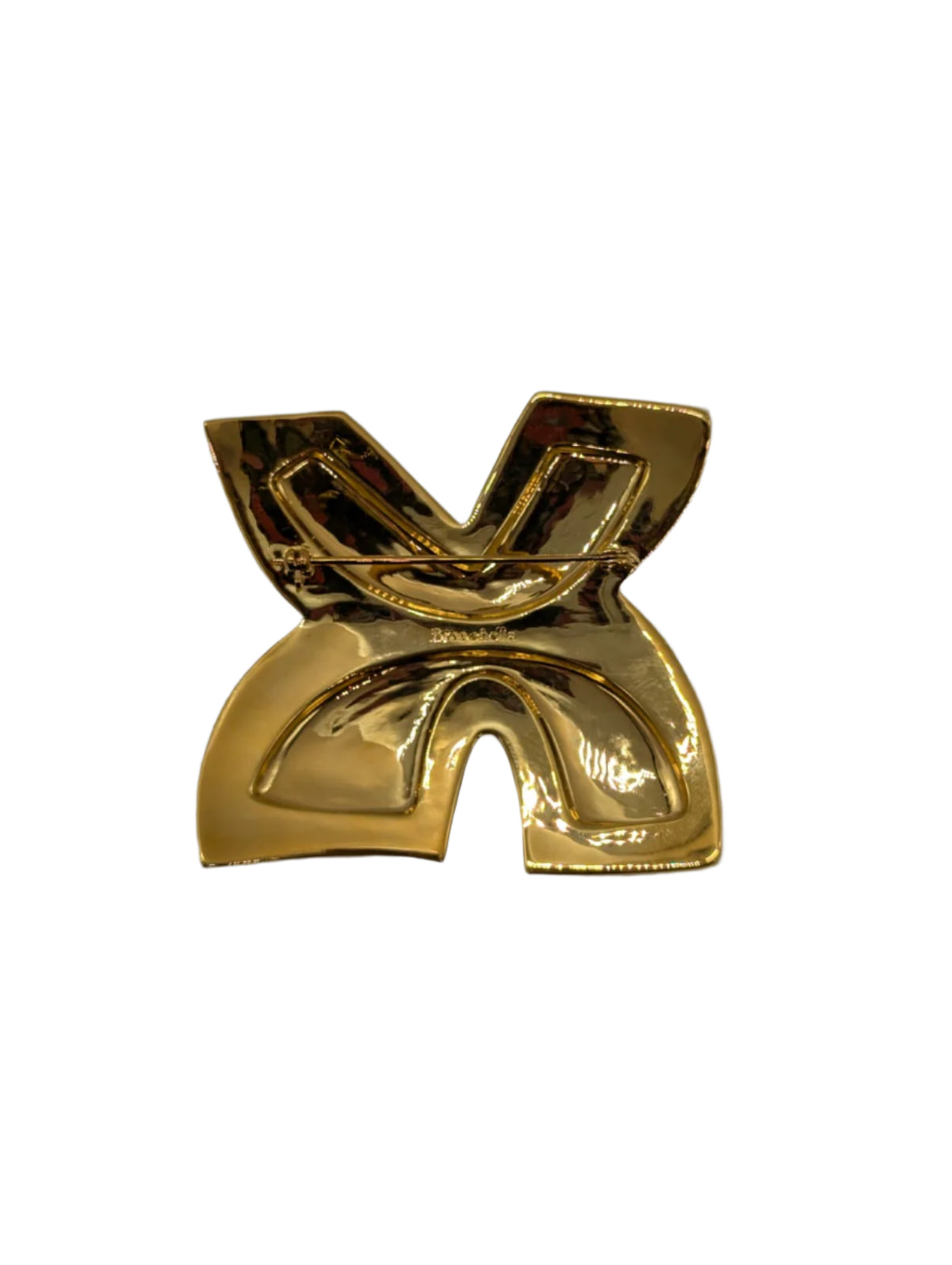 Broochella Men’s Brooches with meaning Freedom brooch pin Adinkra gold silver tone metal designer luxury 