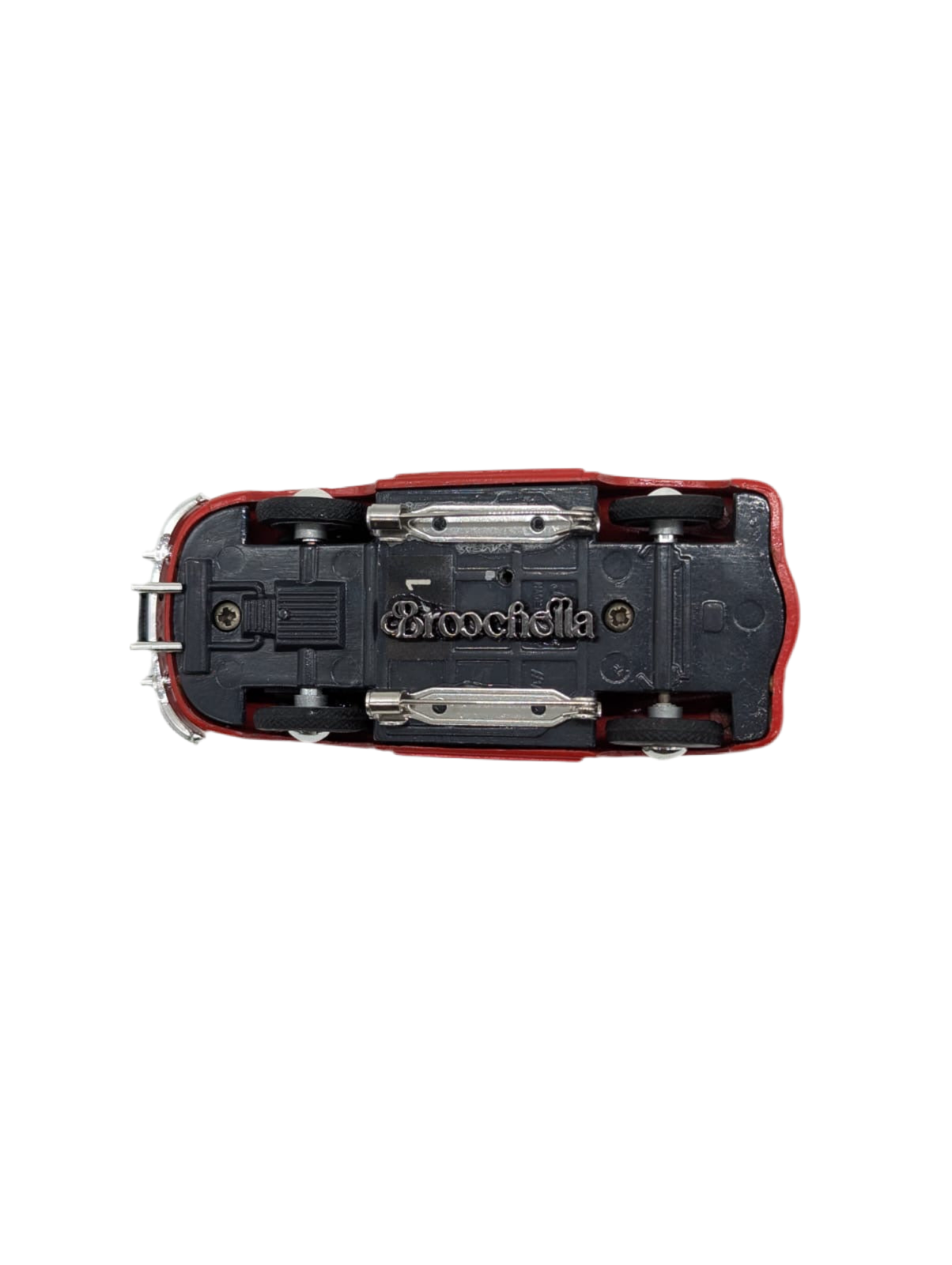 Broochella Rosso Cabrio No.356 – Vintage Convertible Car Brooch pin red  scuderia d'Oro upcycled men's luxury designer 