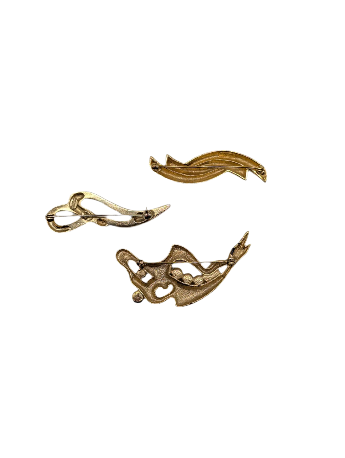 Broochella Linea lucente vintage brooch pin set trio gold tone pearl rhinestone luxury designer women’s men’s 