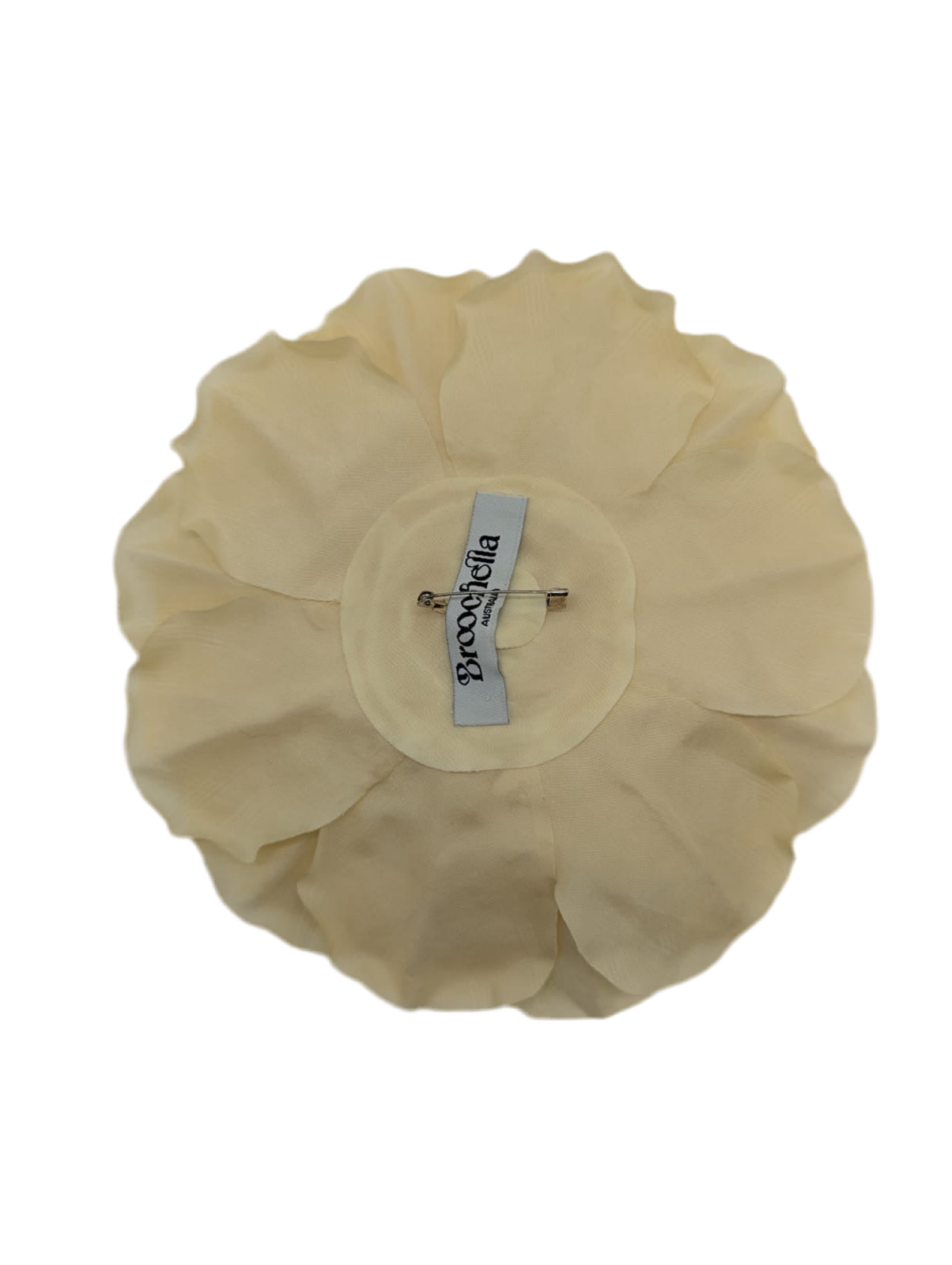 Broochella Men's Femmina large flower brooch pin handmade designer luxury yellow