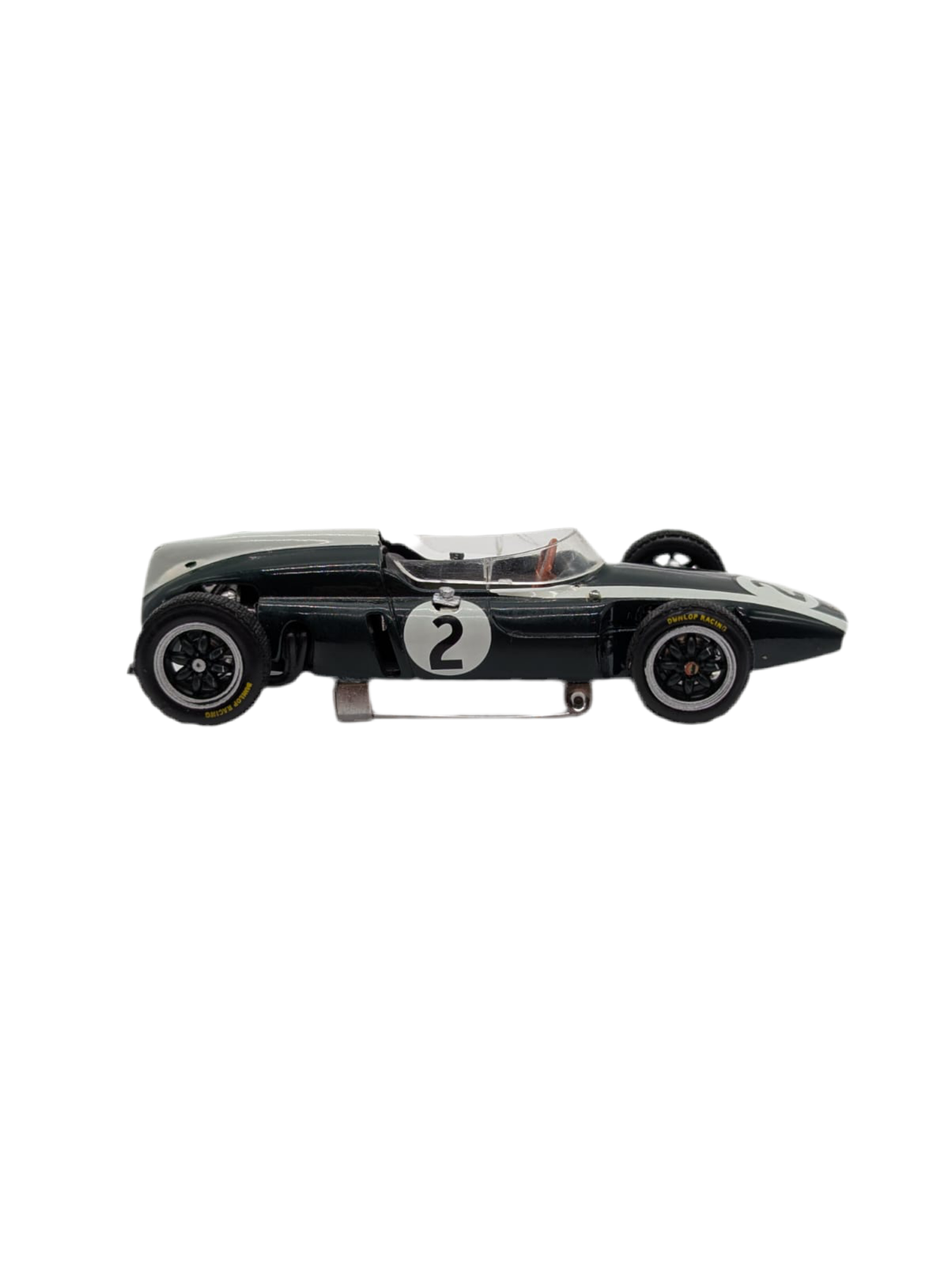 Broochella Nero Vittoria No.2 Vintage Formula One Racing Car Brooch pin upcycled men's women's luxury designer 
