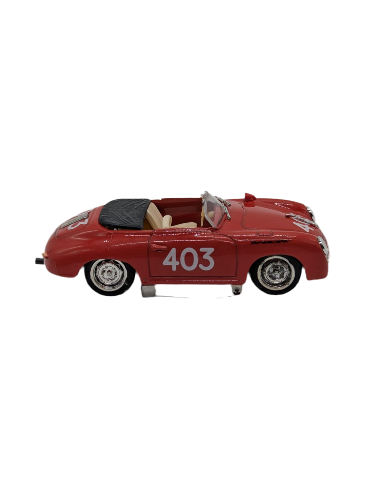 Broochella Rosso Mille No.403 – Vintage Convertible Racing Car Brooch pin red designer luxury upcycled men's women's scuderia d'Oro