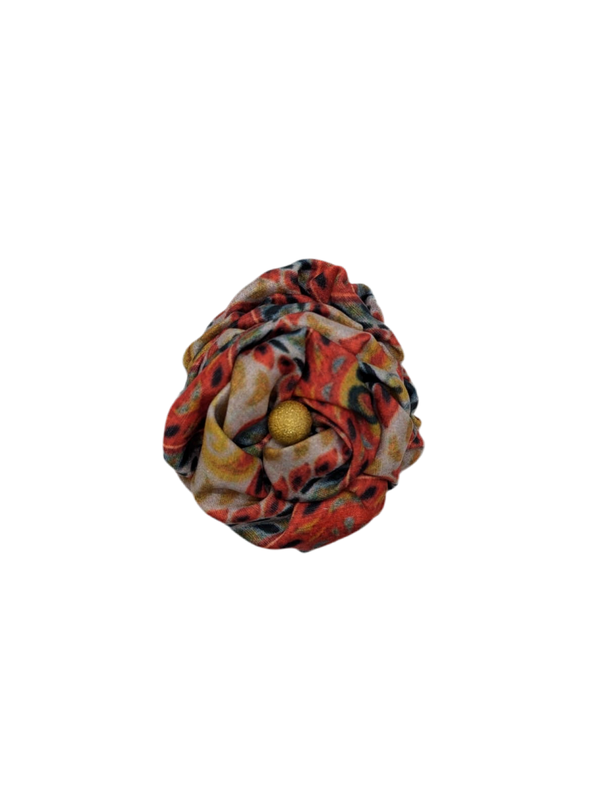 Broochella Men’s Sartorial Bloom flower brooch pin multicolour print satin handmade designer luxury 