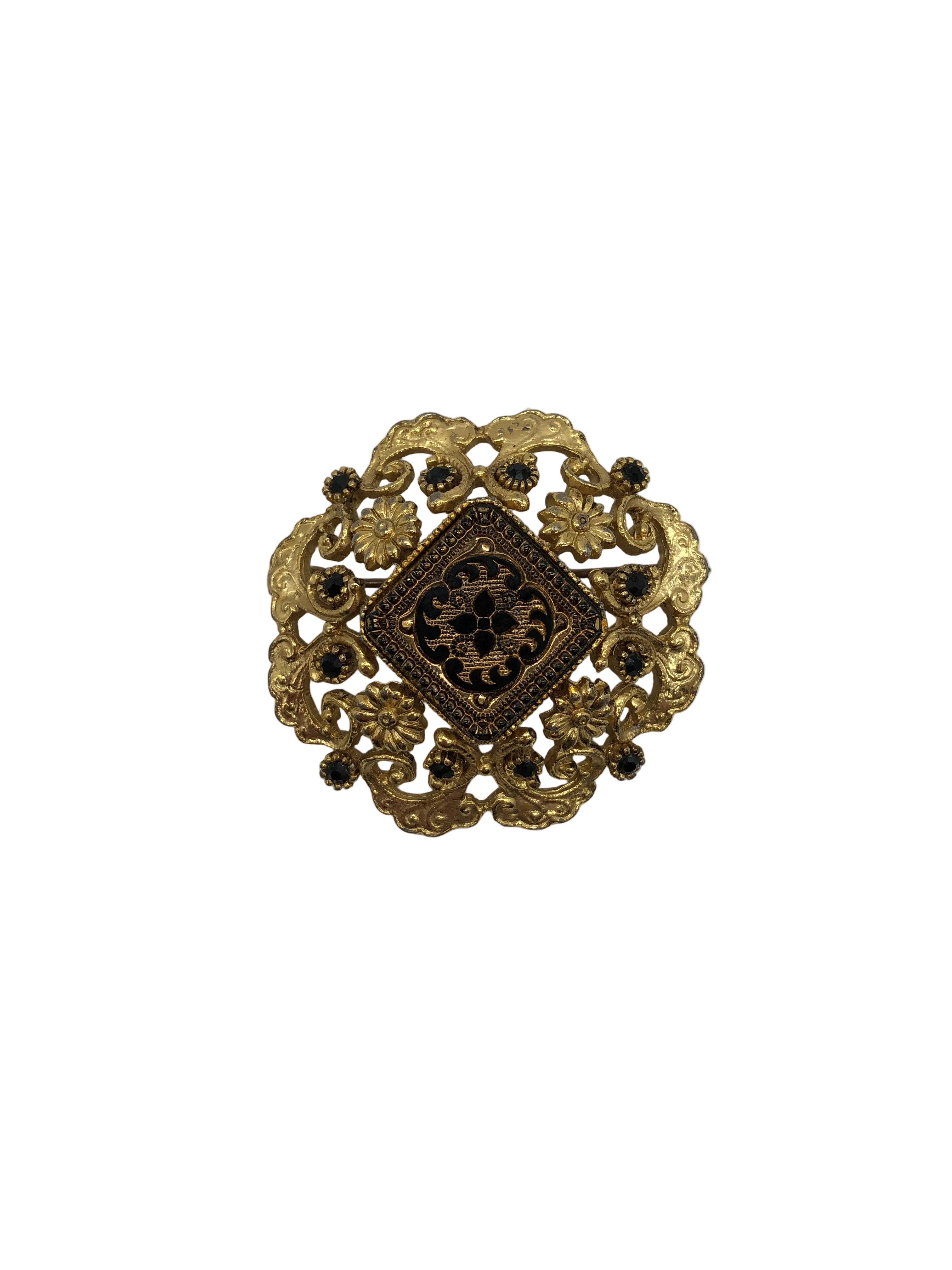 Tesoro Nero Vintage Brooch