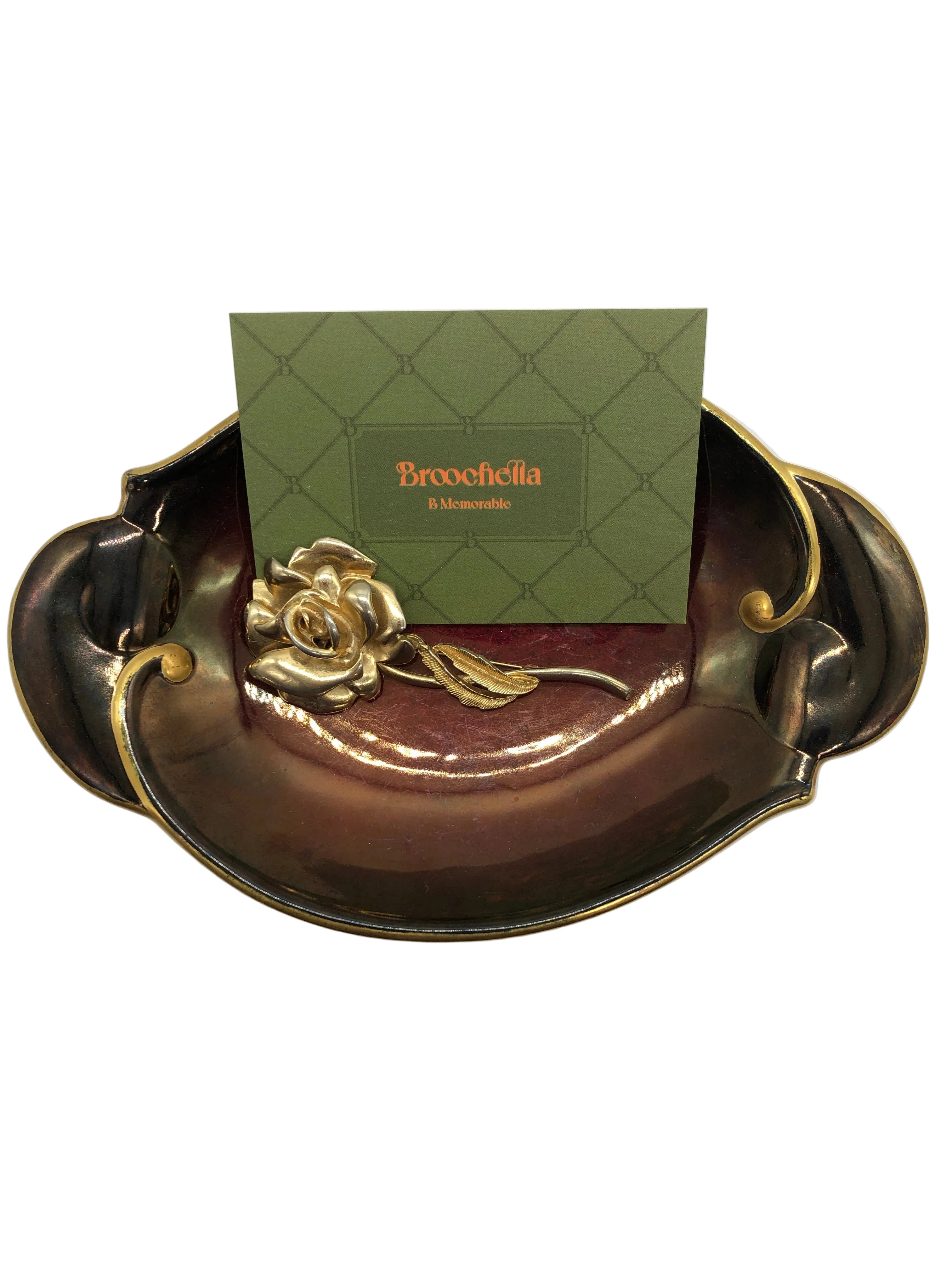 Rosa d’Oro Vintage Brooch