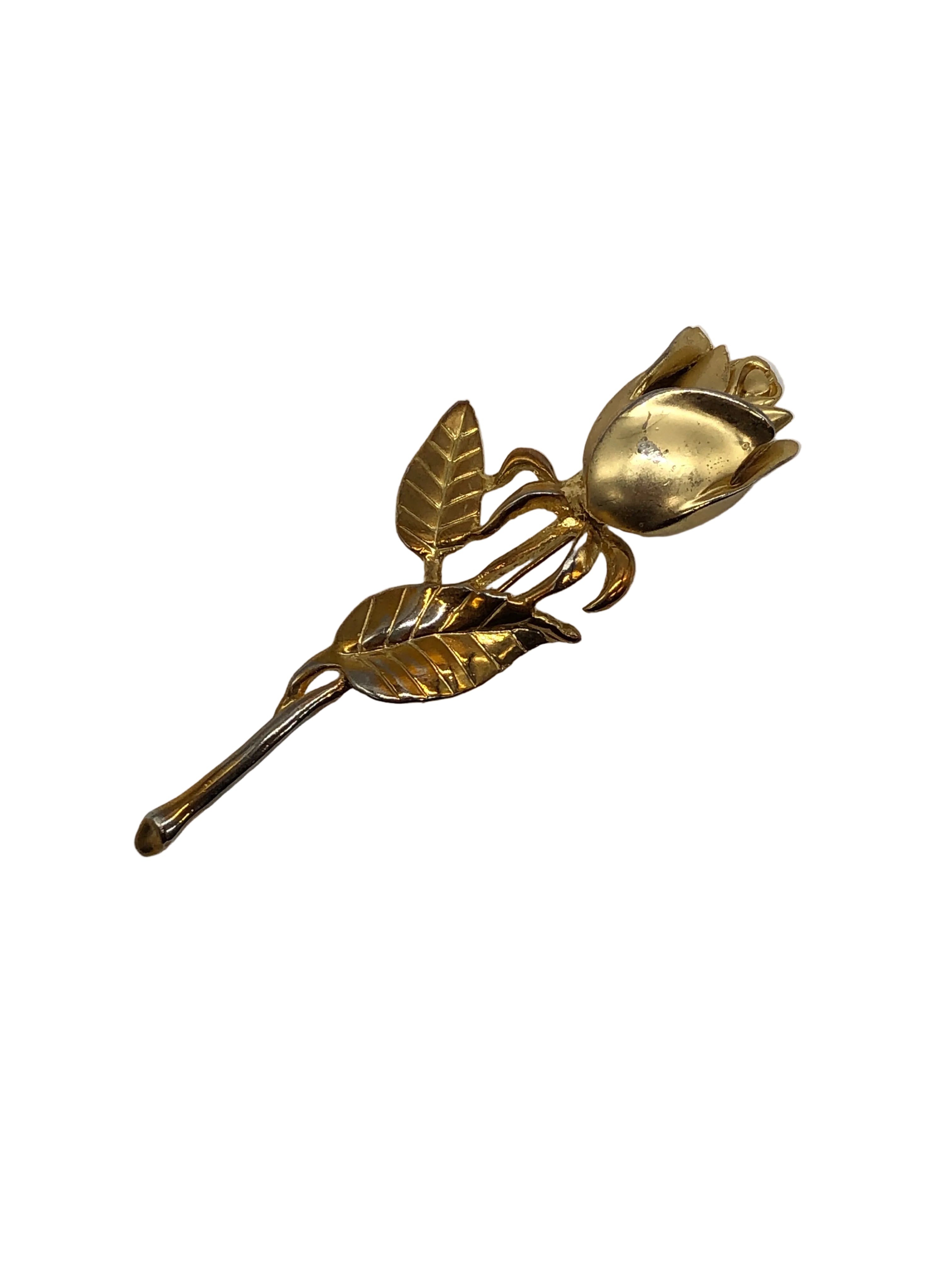 Rose de Paris Vintage Large Flower Brooch