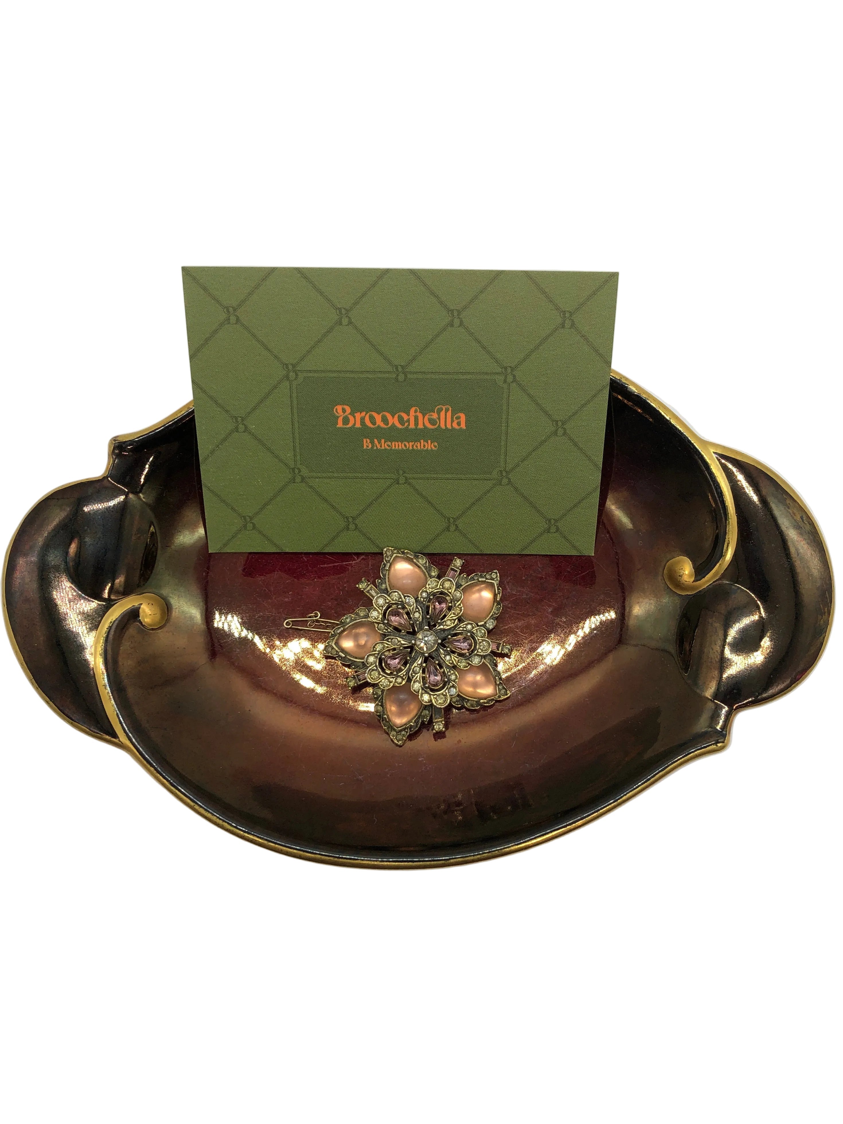 Fleur de Champagne Arcansas Vintage Brooch