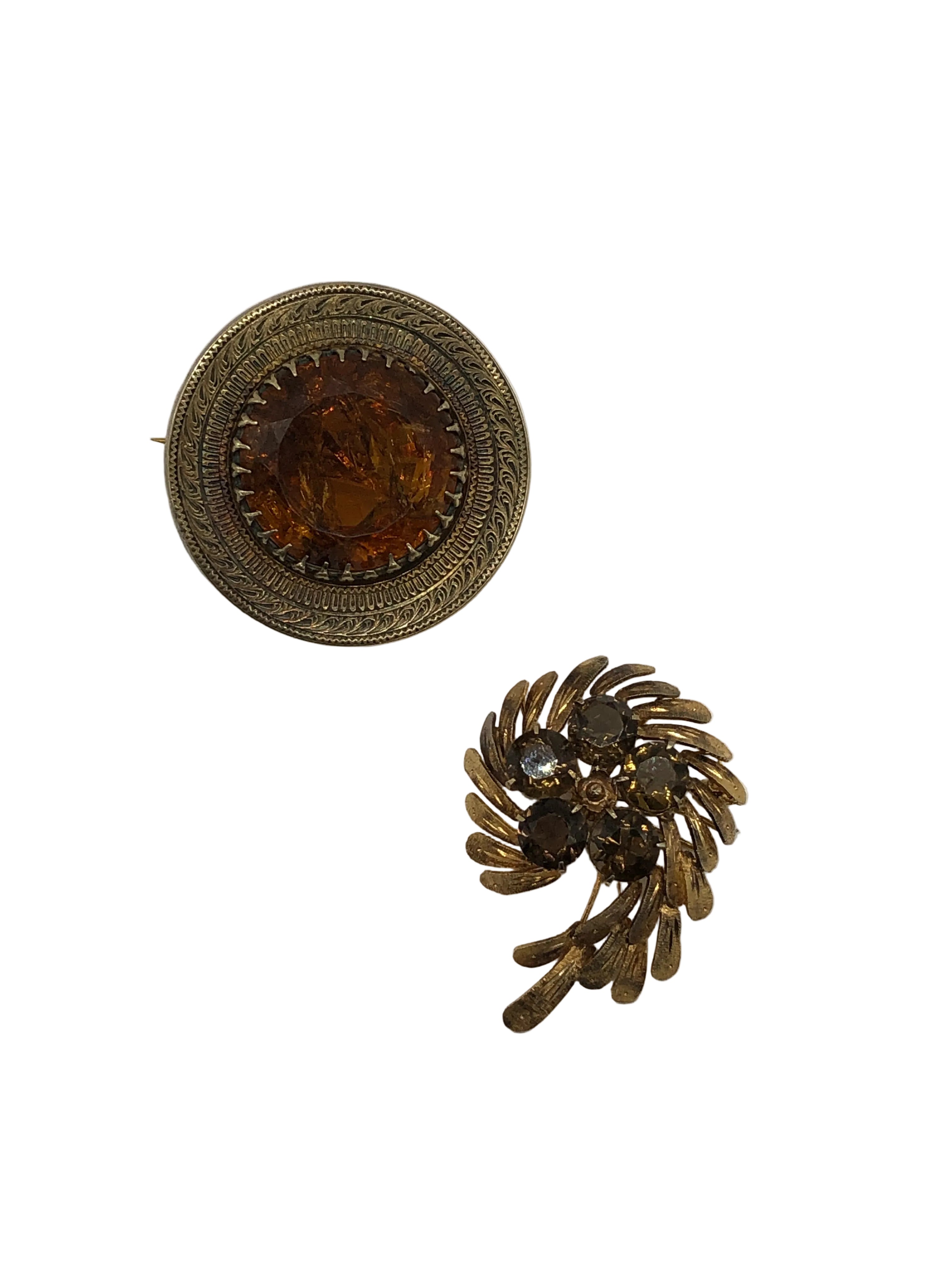 Trésors d’Ambre Vintage Brooch Duo