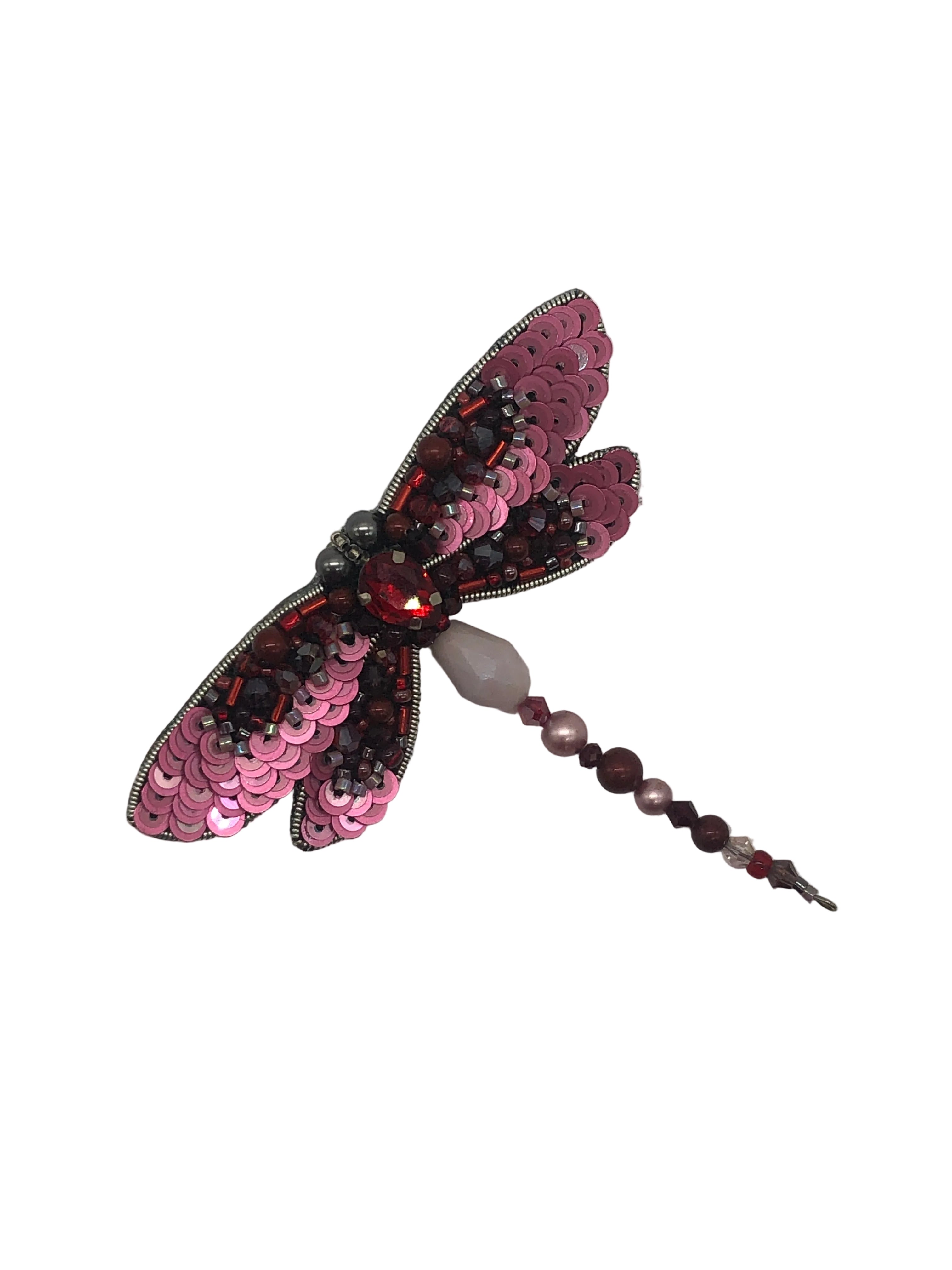 Broochella dragonfly brooch handmade hand beaded luxury designer men’s women’s accessory